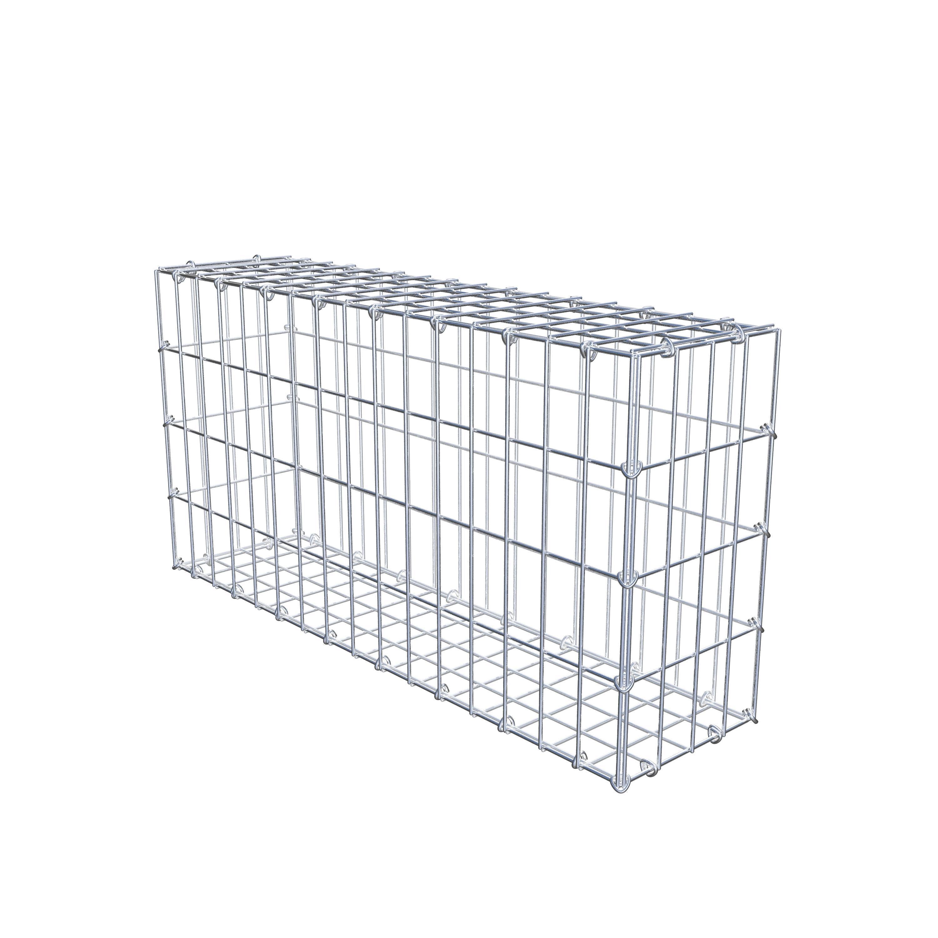 Gabion 80 cm x 40 cm x 20 cm (L x H x D), maskestørrelse 5 cm x 10 cm, C-ring