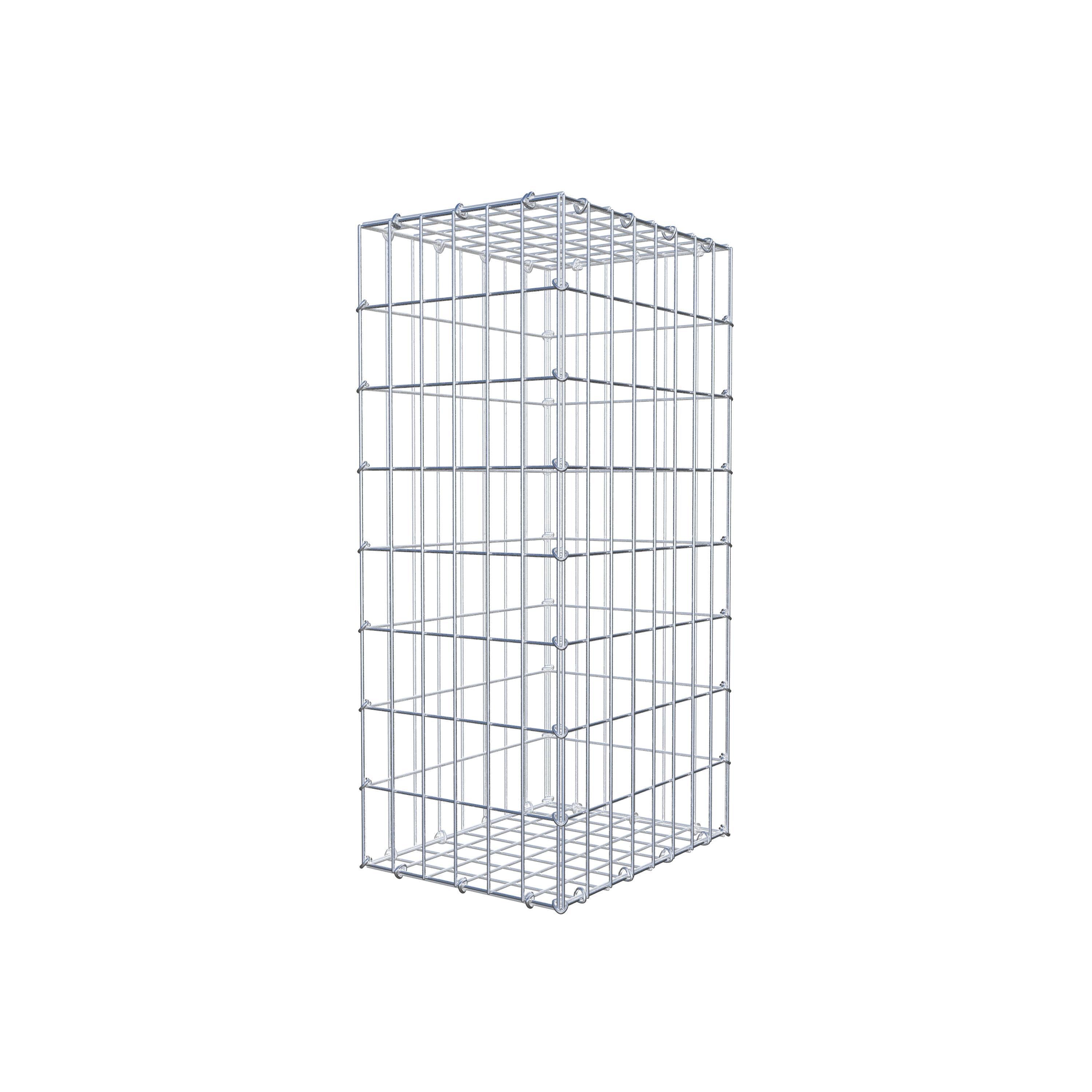 Gabion 80 cm x 40 cm x 30 cm (L x H x D), mesh size 5 cm x 10 cm, C-ring