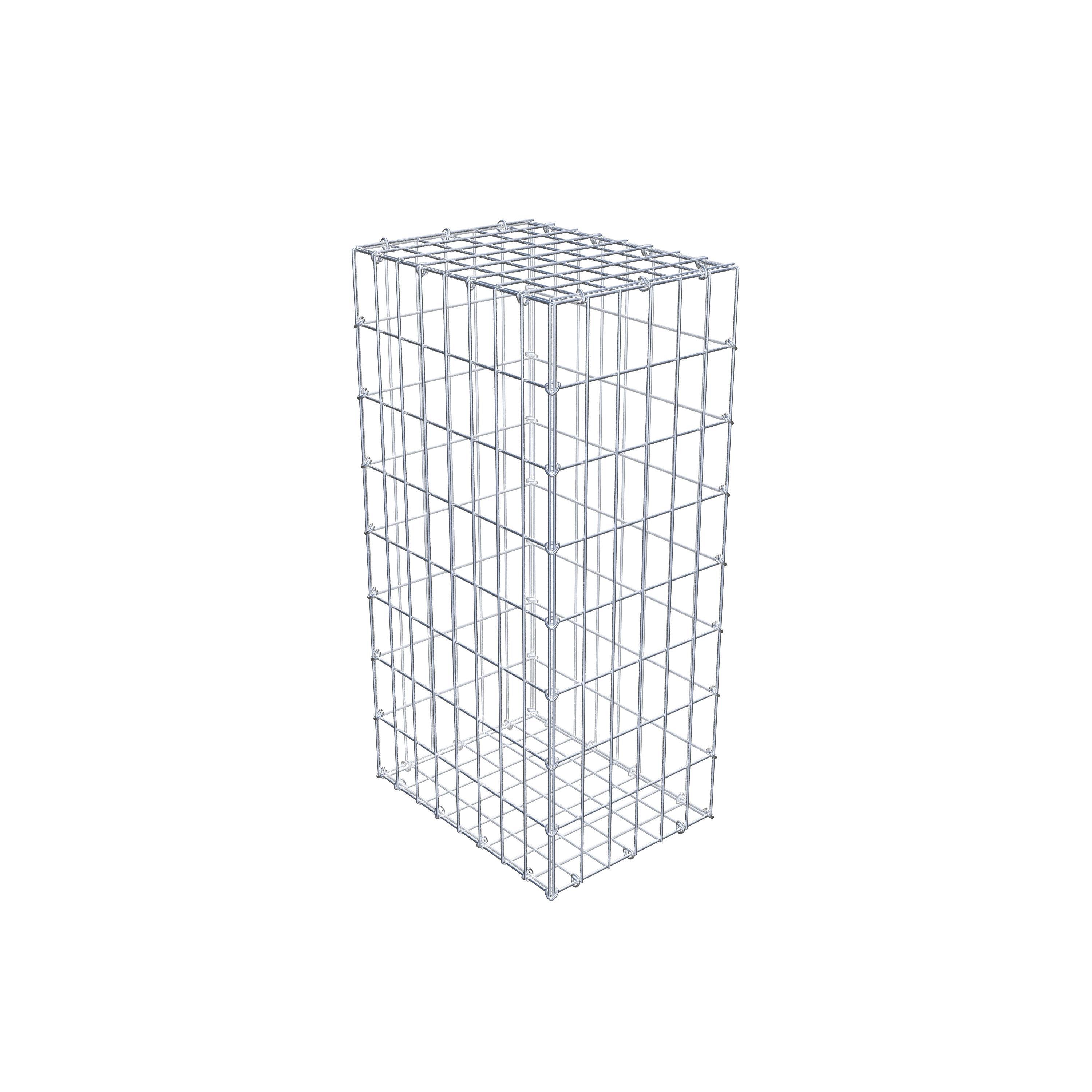 Gabion 80 cm x 40 cm x 30 cm (L x H x D), mesh size 5 cm x 10 cm, C-ring