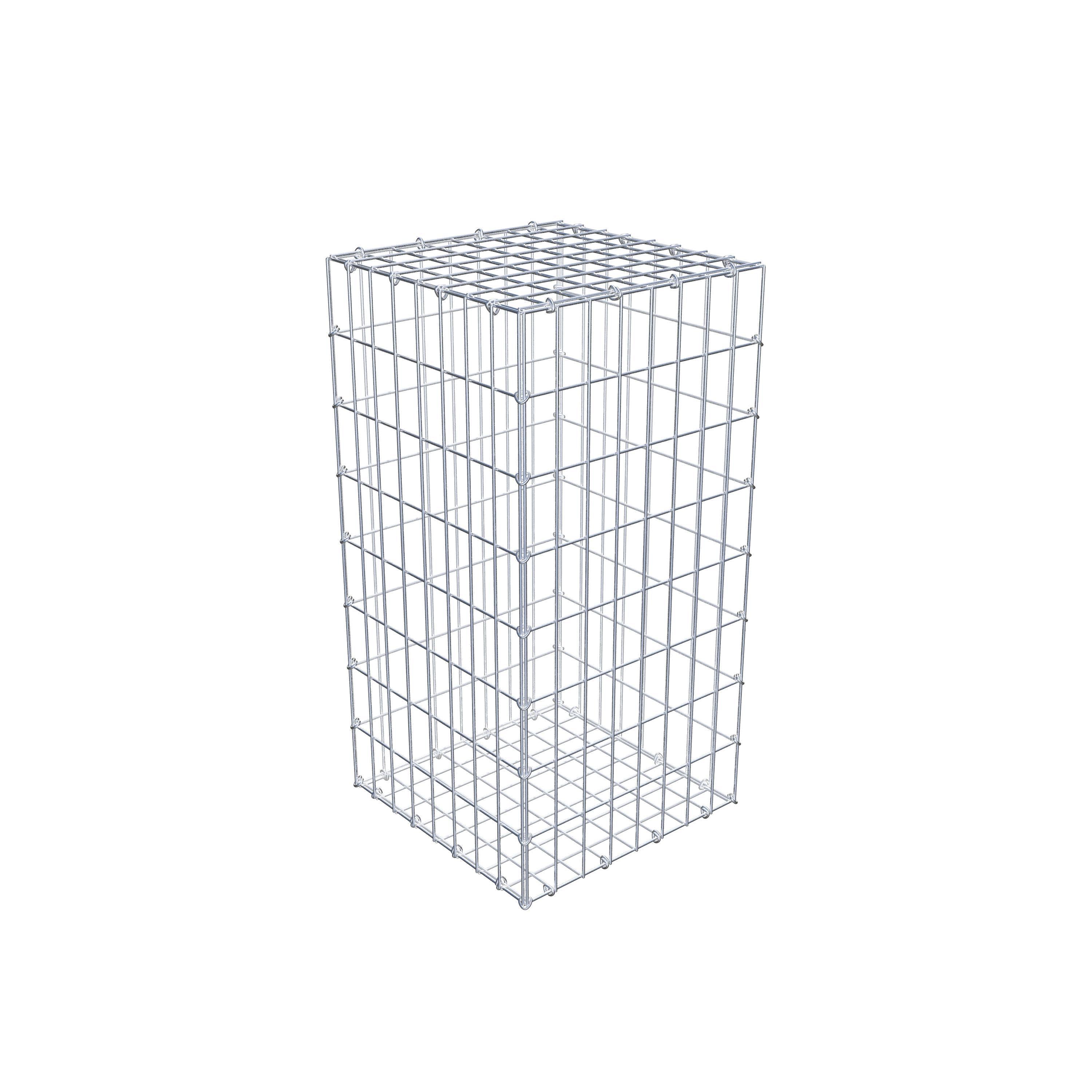 Gabion 80 cm x 40 cm x 40 cm (L x H x D), mesh size 5 cm x 10 cm, C-ring