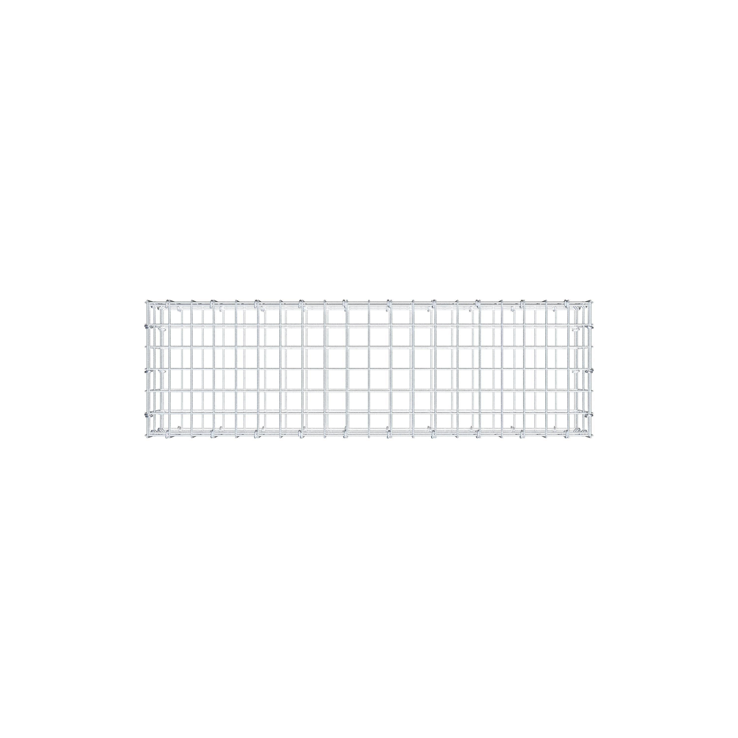 Gabion 100 cm x 20 cm x 30 cm (L x H x D), mesh size 5 cm x 10 cm, C-ring