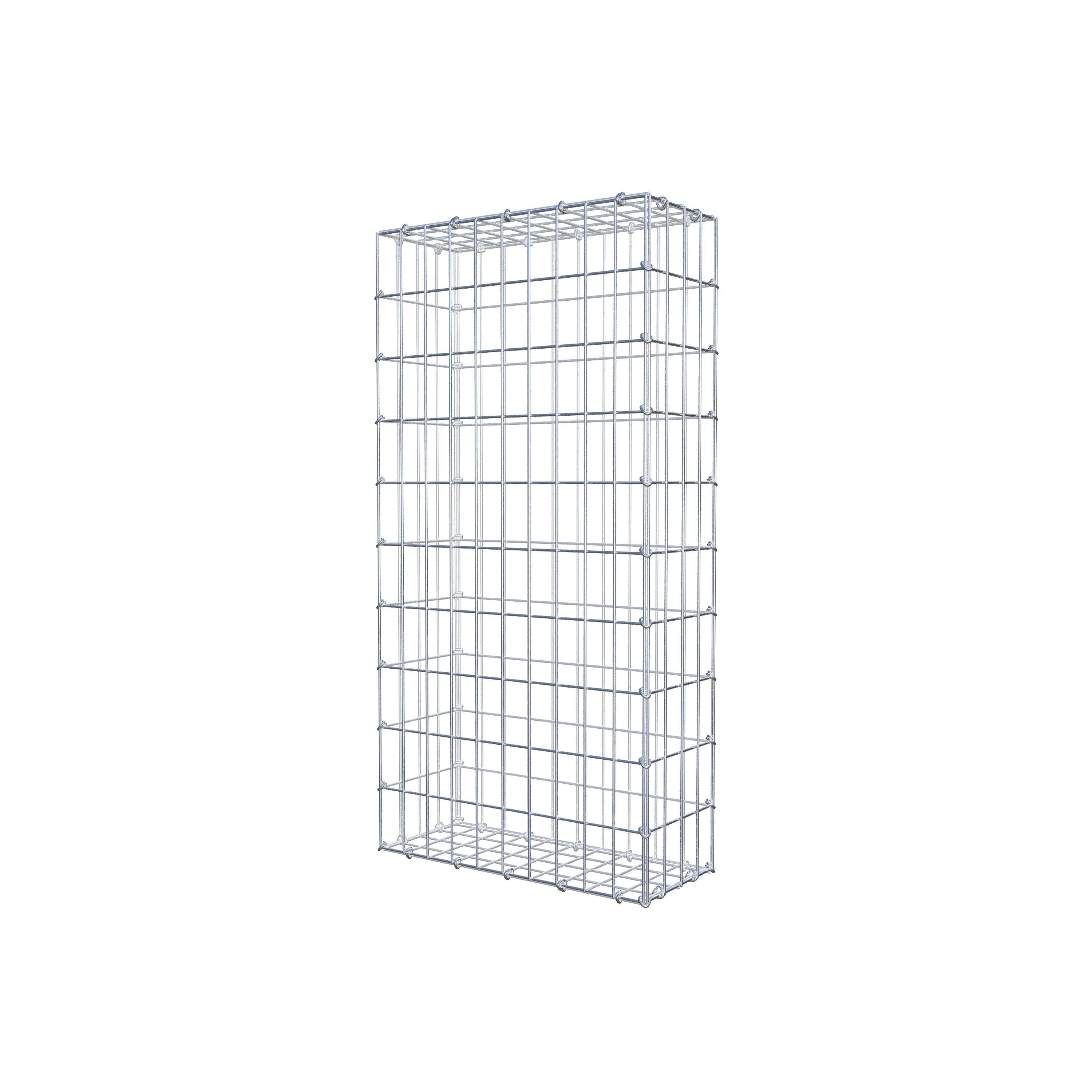 Gabion 100 cm x 20 cm x 50 cm (L x H x D), mesh size 5 cm x 10 cm, C-ring