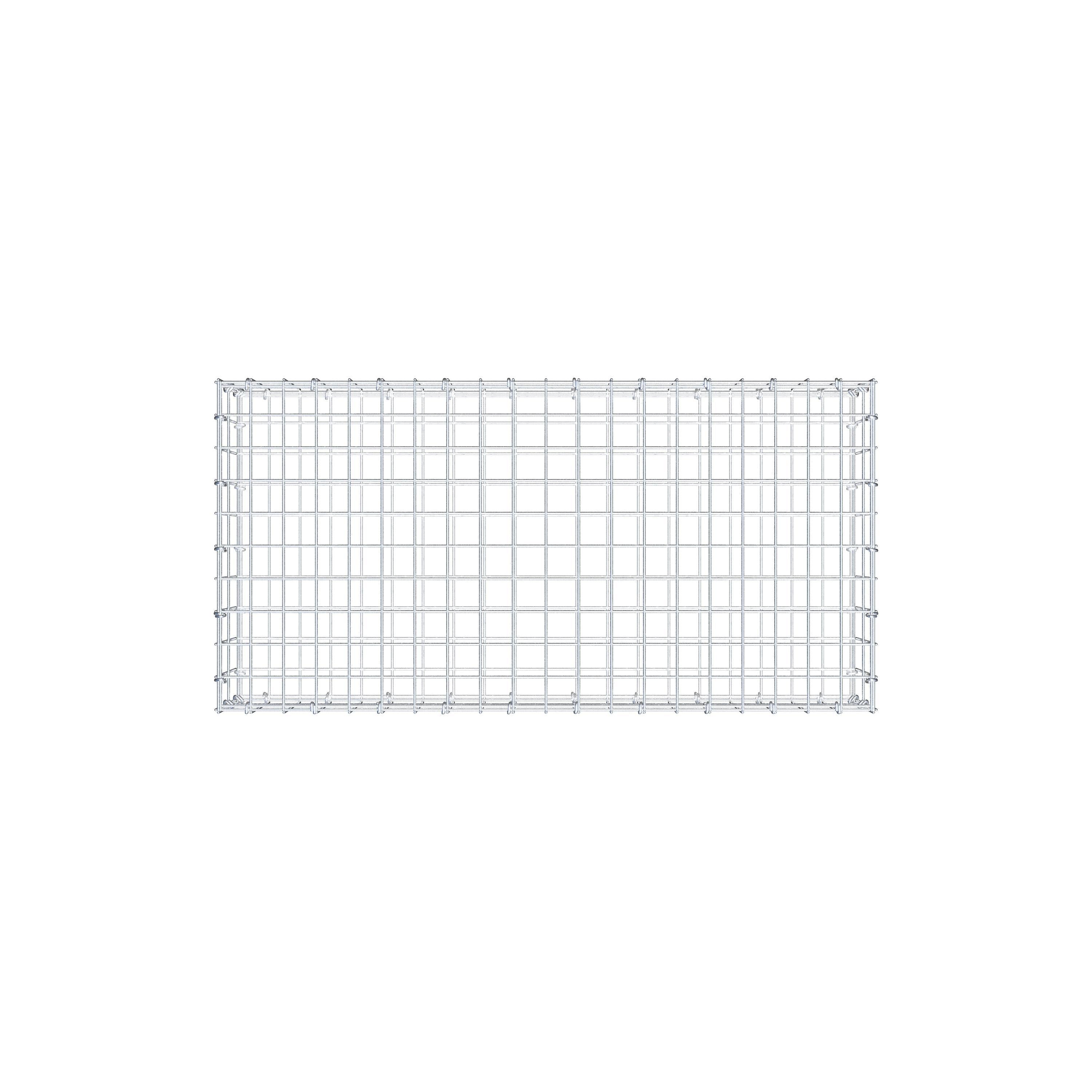 Gabion 100 cm x 20 cm x 50 cm (L x H x D), mesh size 5 cm x 10 cm, C-ring