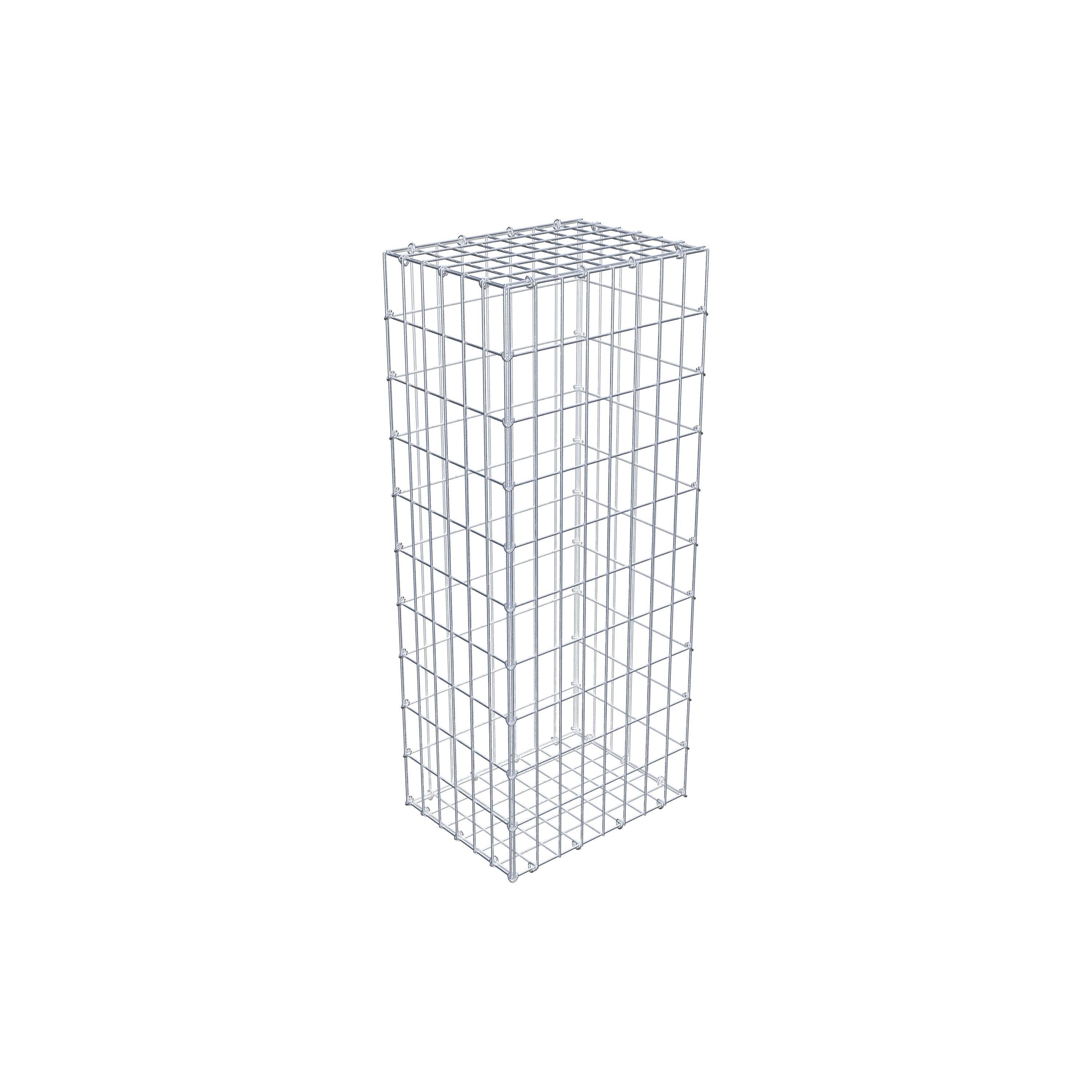 Gabion 100 cm x 30 cm x 40 cm (L x H x D), mesh size 5 cm x 10 cm, C-ring