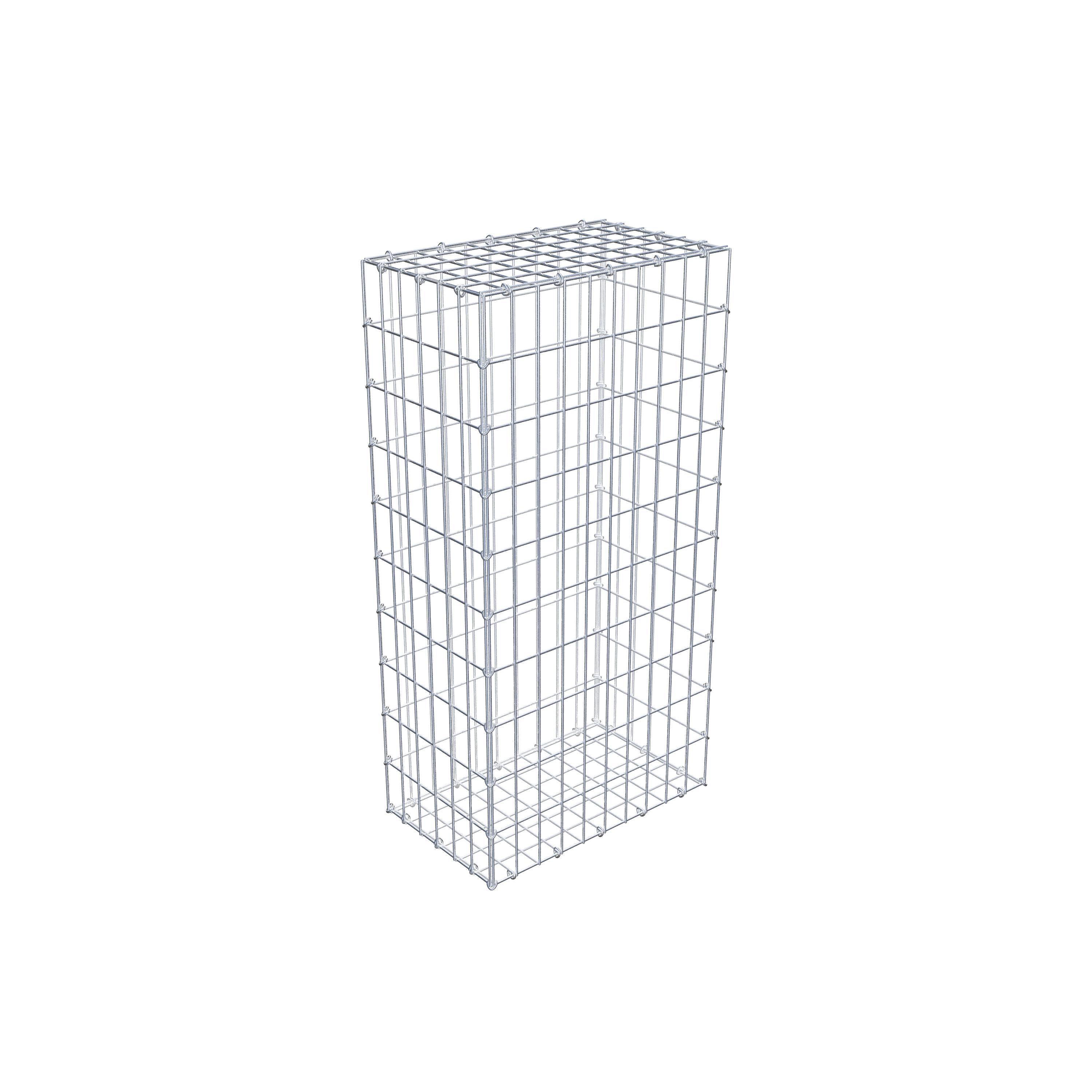 Gabion 100 cm x 30 cm x 50 cm (L x H x D), maskestørrelse 5 cm x 10 cm, C-ring