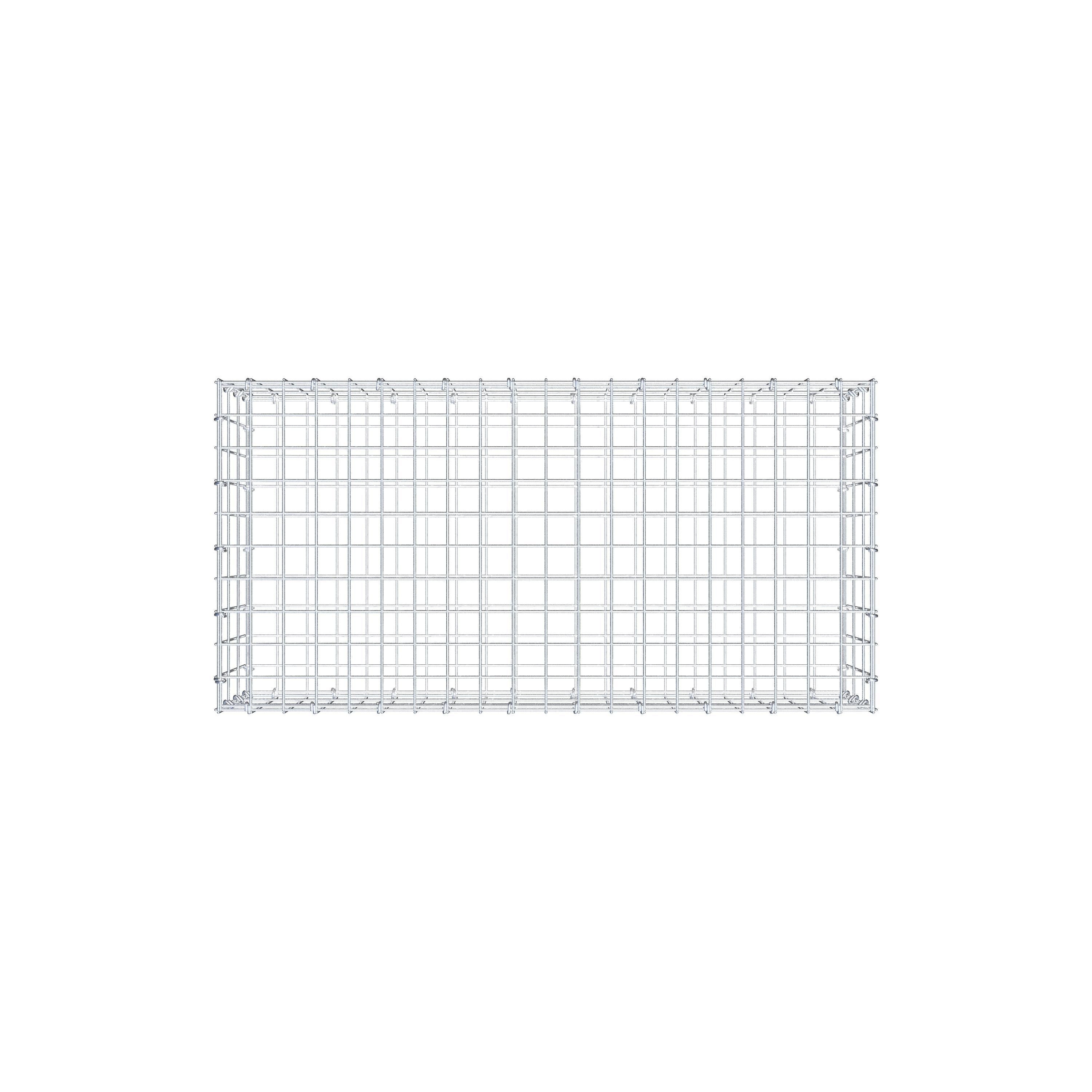 Gabion 100 cm x 30 cm x 50 cm (L x H x D), mesh size 5 cm x 10 cm, C-ring