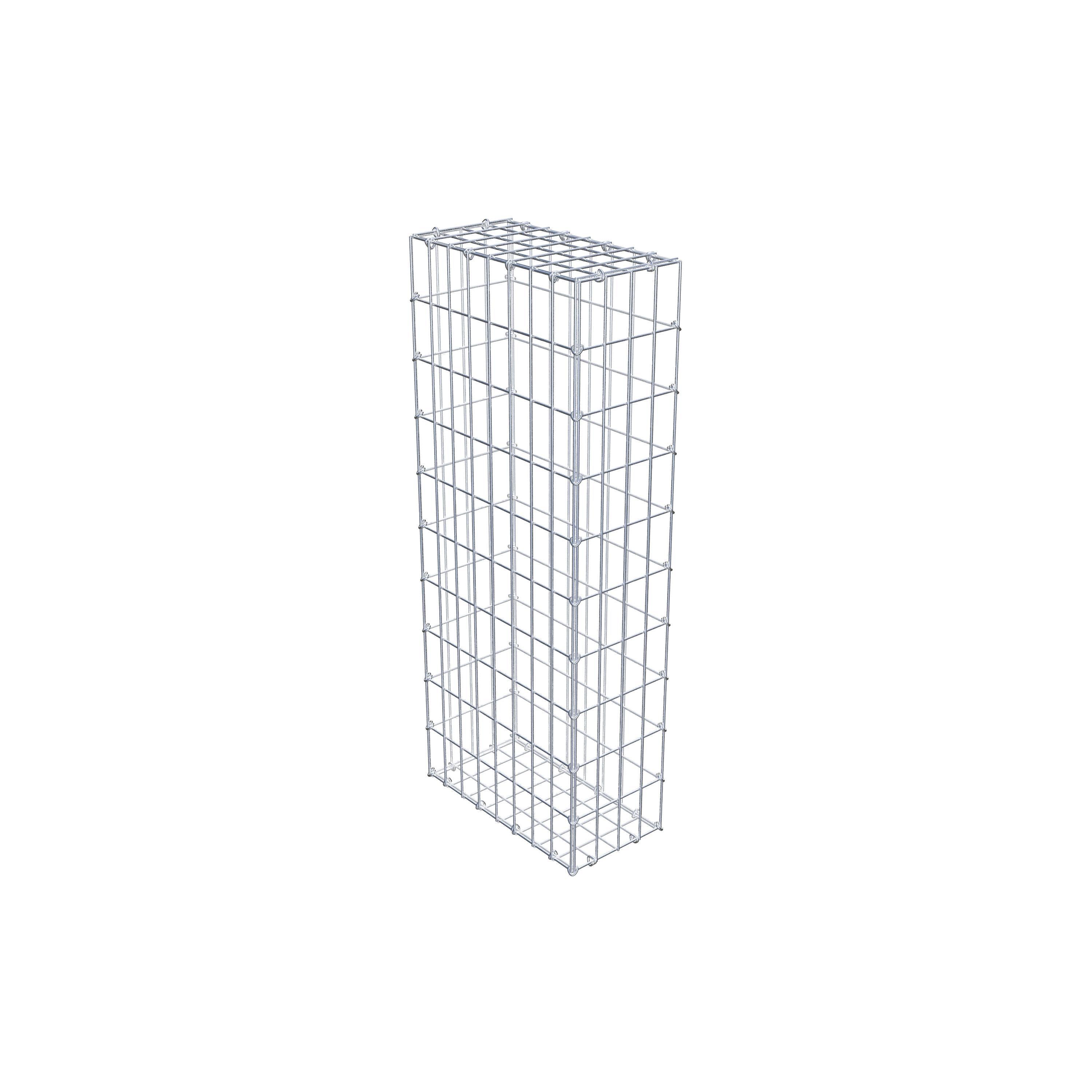 Gabion 100 cm x 40 cm x 20 cm (L x H x D), mesh size 5 cm x 10 cm, C-ring