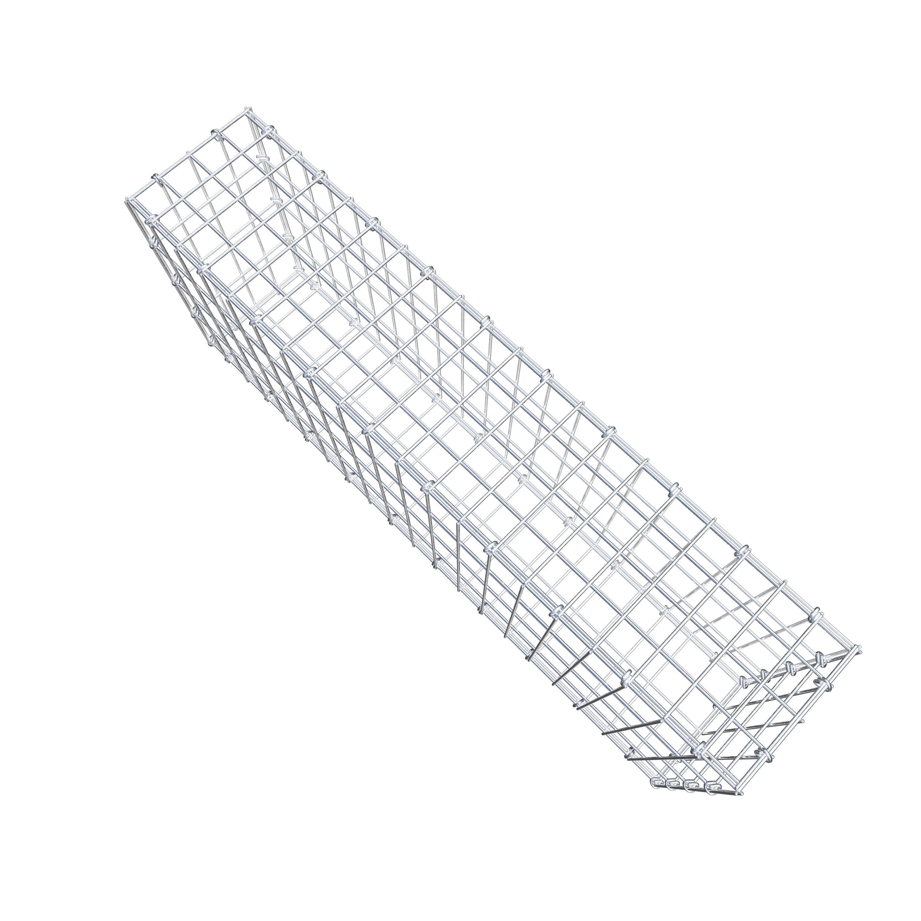 Gabion 100 cm x 40 cm x 20 cm (L x H x D), mesh size 5 cm x 10 cm, C-ring