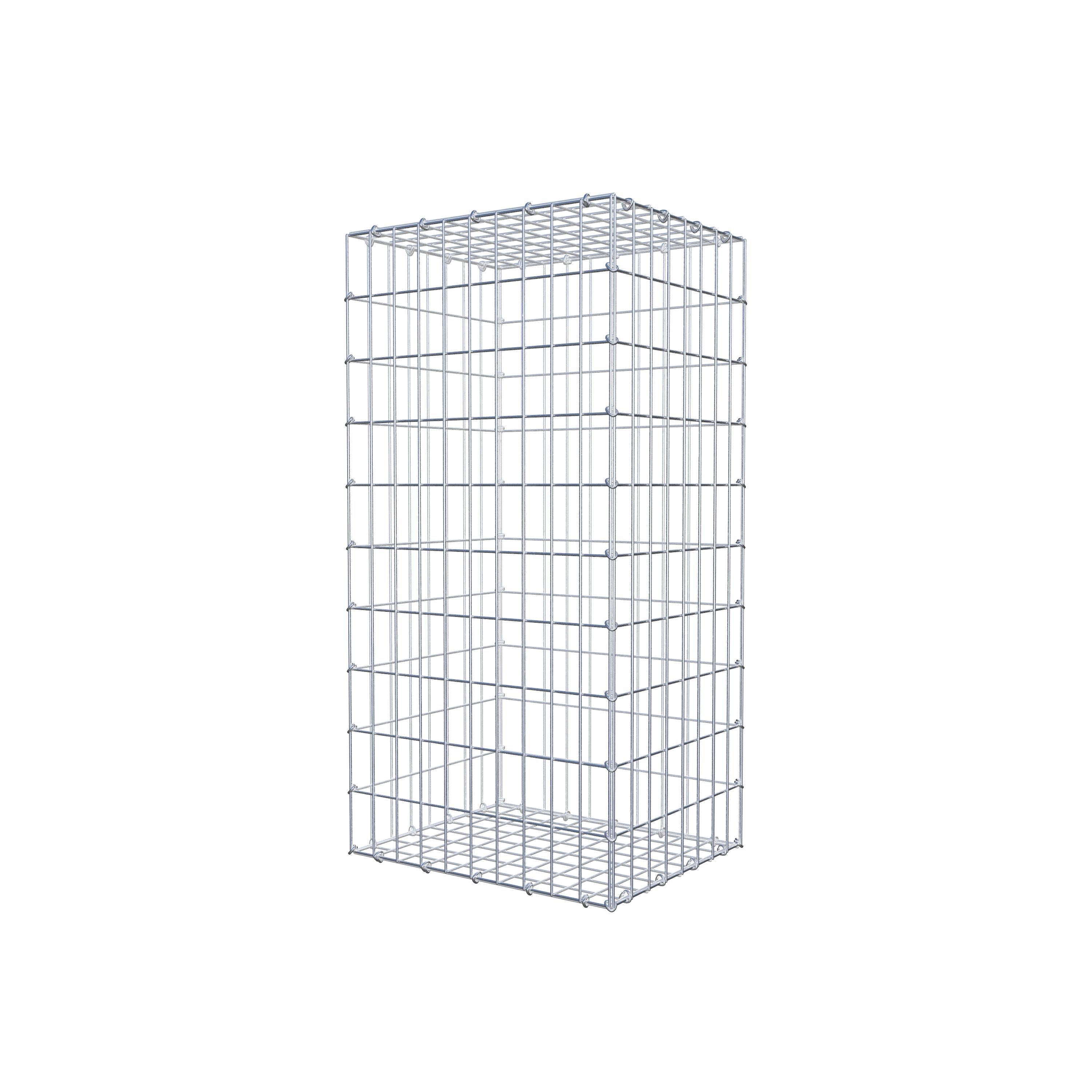 Gabion 100 cm x 40 cm x 50 cm (L x H x D), mesh size 5 cm x 10 cm, C-ring