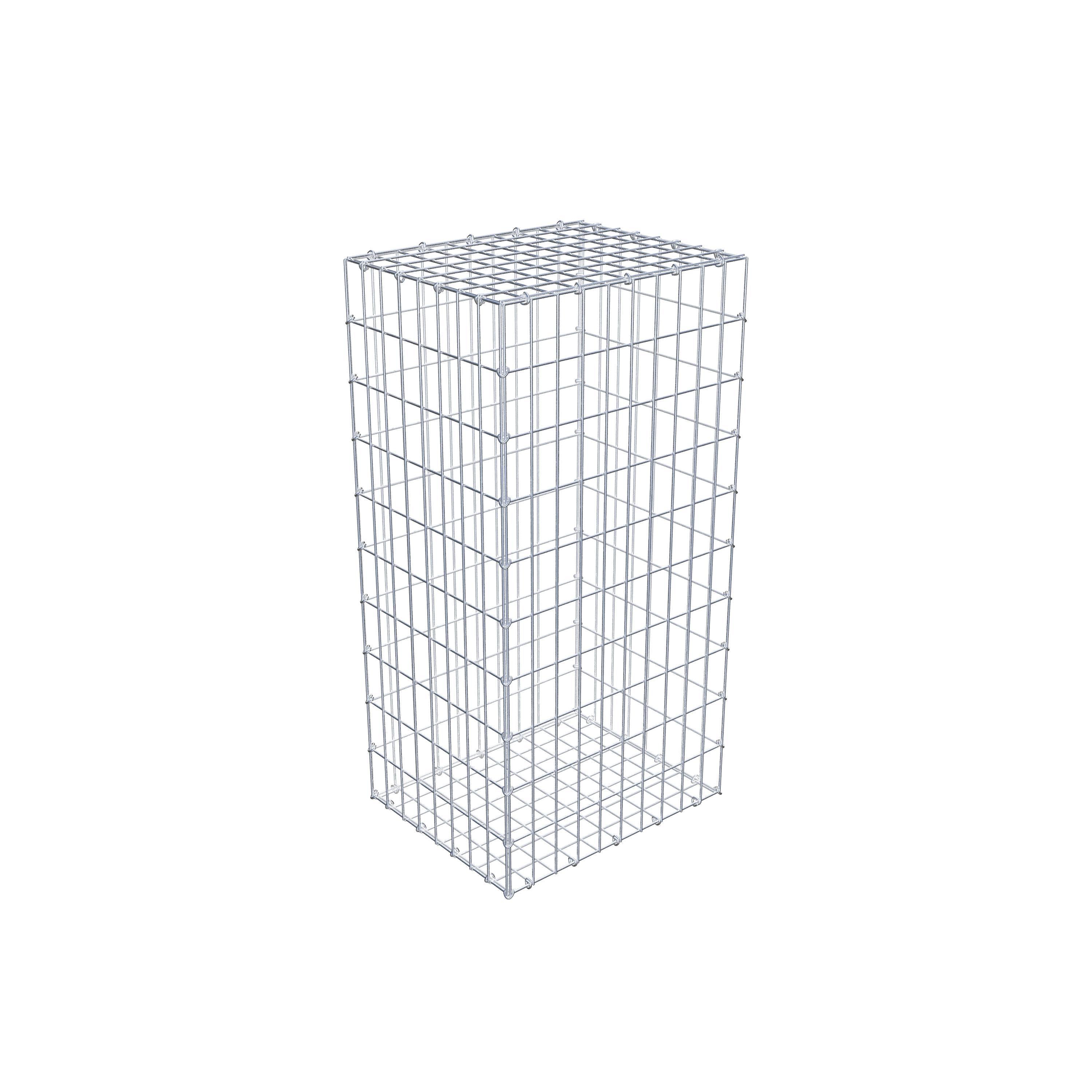 Gabion 100 cm x 40 cm x 50 cm (L x H x D), mesh size 5 cm x 10 cm, C-ring