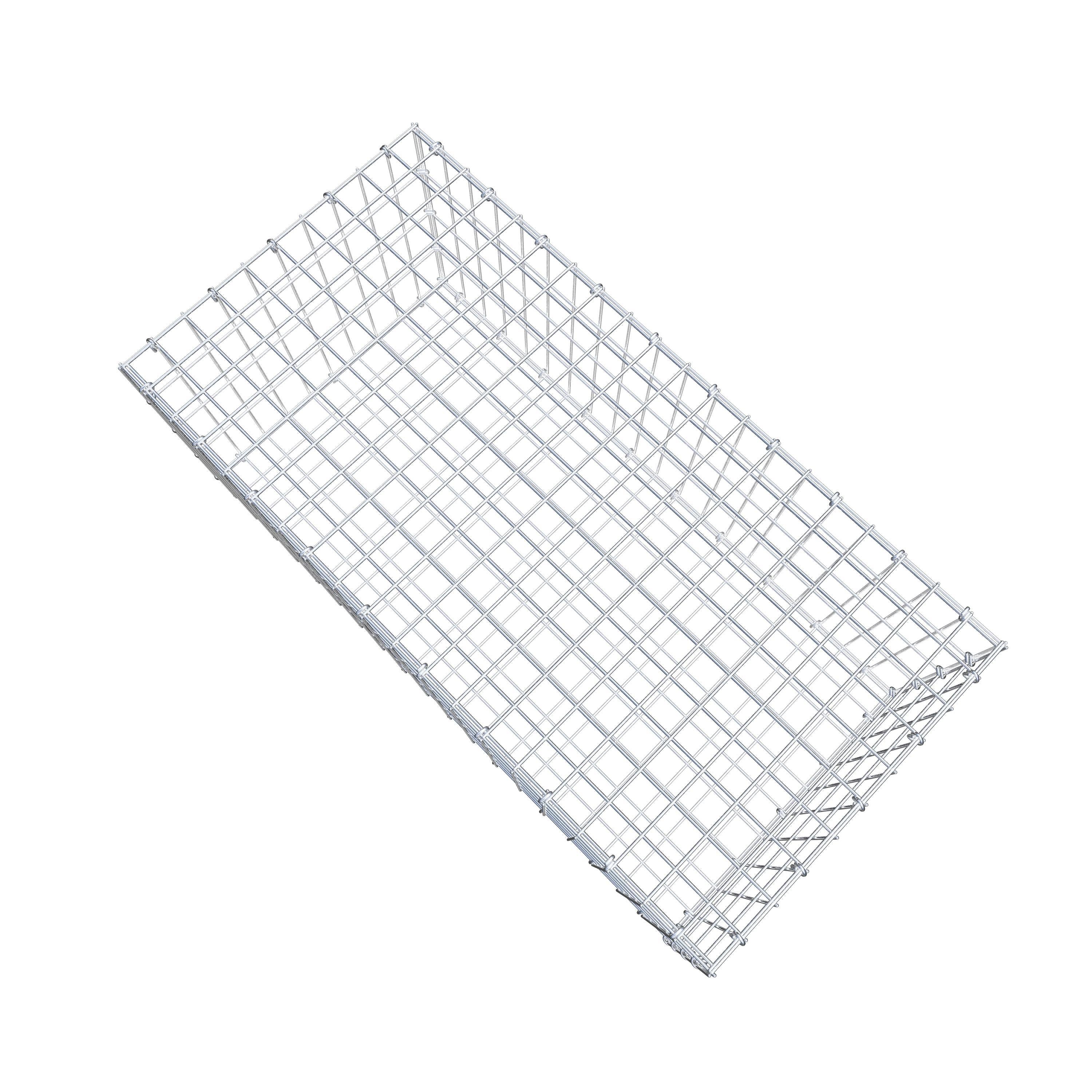 Gabion 100 cm x 40 cm x 50 cm (L x H x D), mesh size 5 cm x 10 cm, C-ring