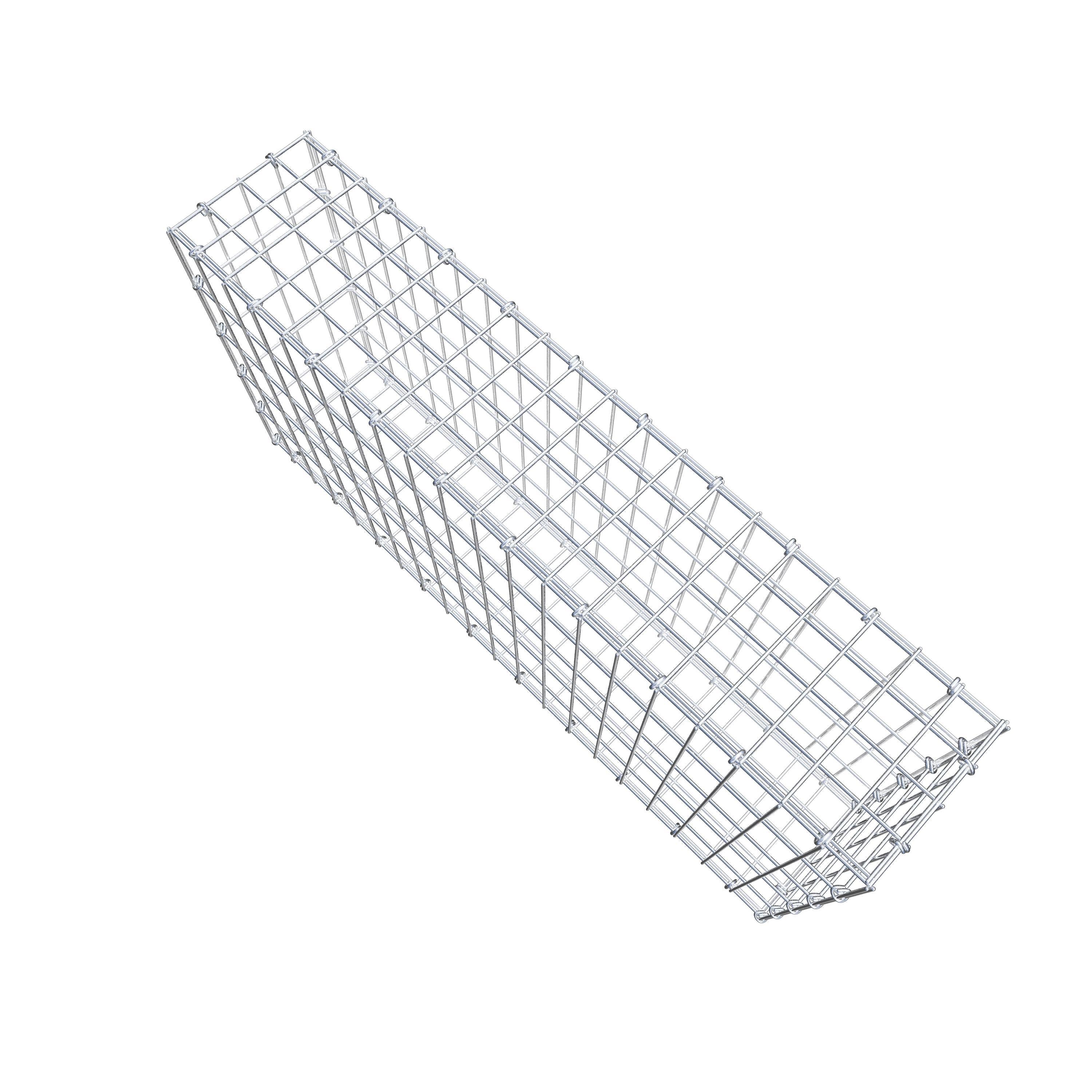 Gabion 100 cm x 50 cm x 20 cm (L x H x D), maskestørrelse 5 cm x 10 cm, C-ring