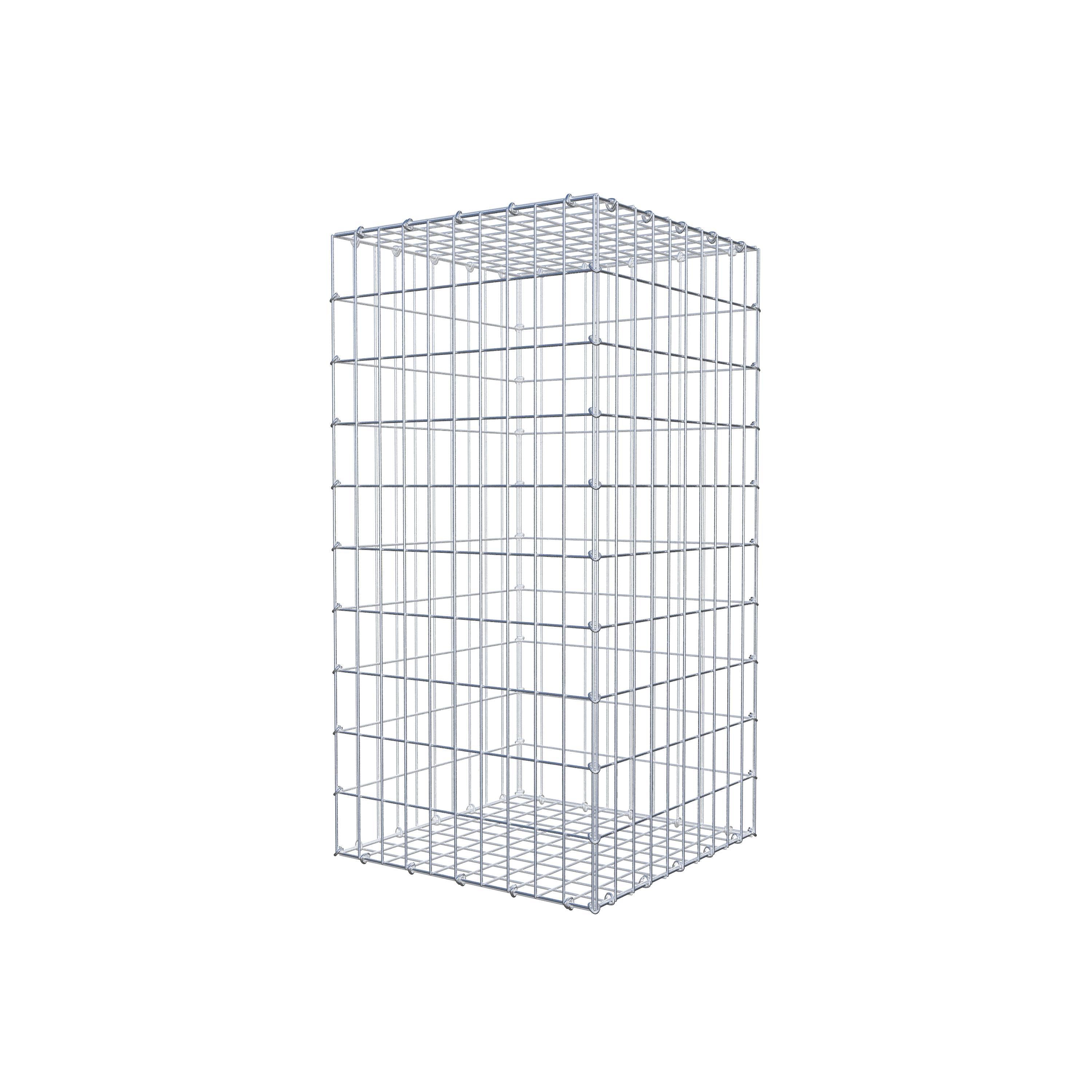 Gabion 100 cm x 50 cm x 50 cm (L x H x D), maskestørrelse 5 cm x 10 cm, C-ring