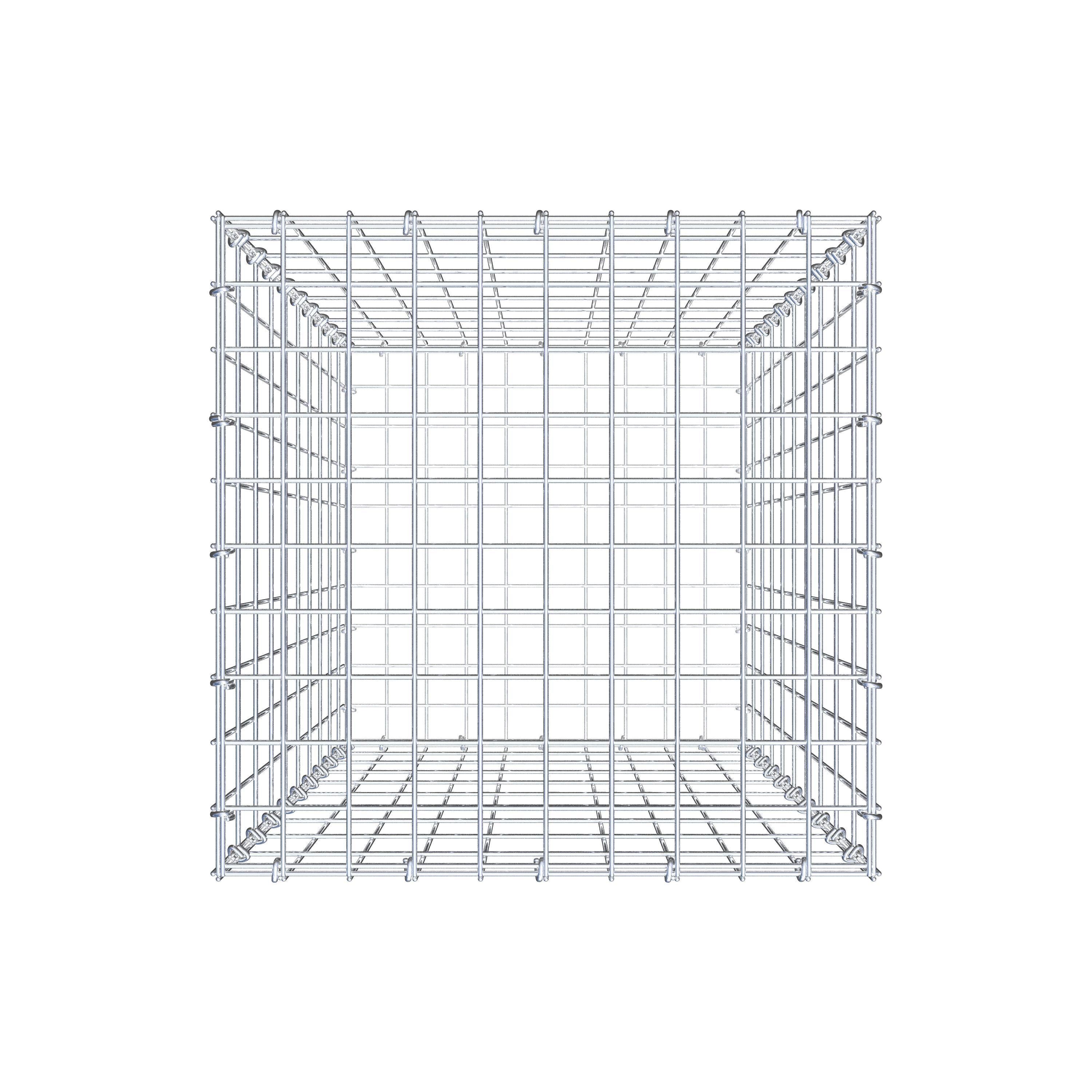 Gabion 100 cm x 50 cm x 50 cm (L x H x D), maskestørrelse 5 cm x 10 cm, C-ring