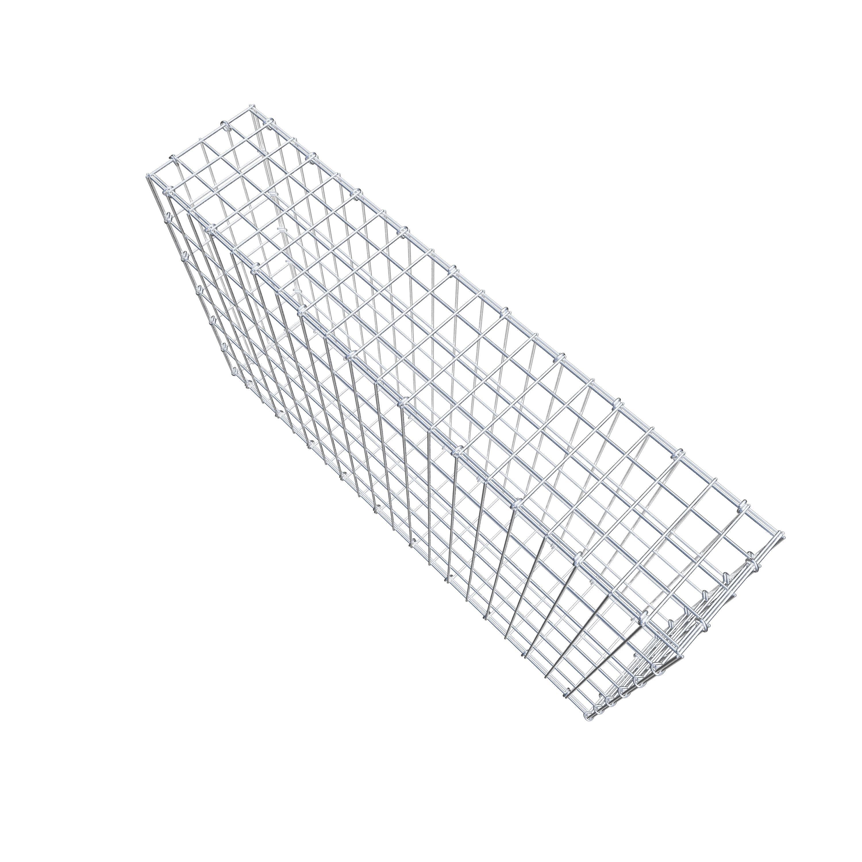 Gabion 100 cm x 60 cm x 20 cm (L x H x D), mesh size 5 cm x 10 cm, C-ring