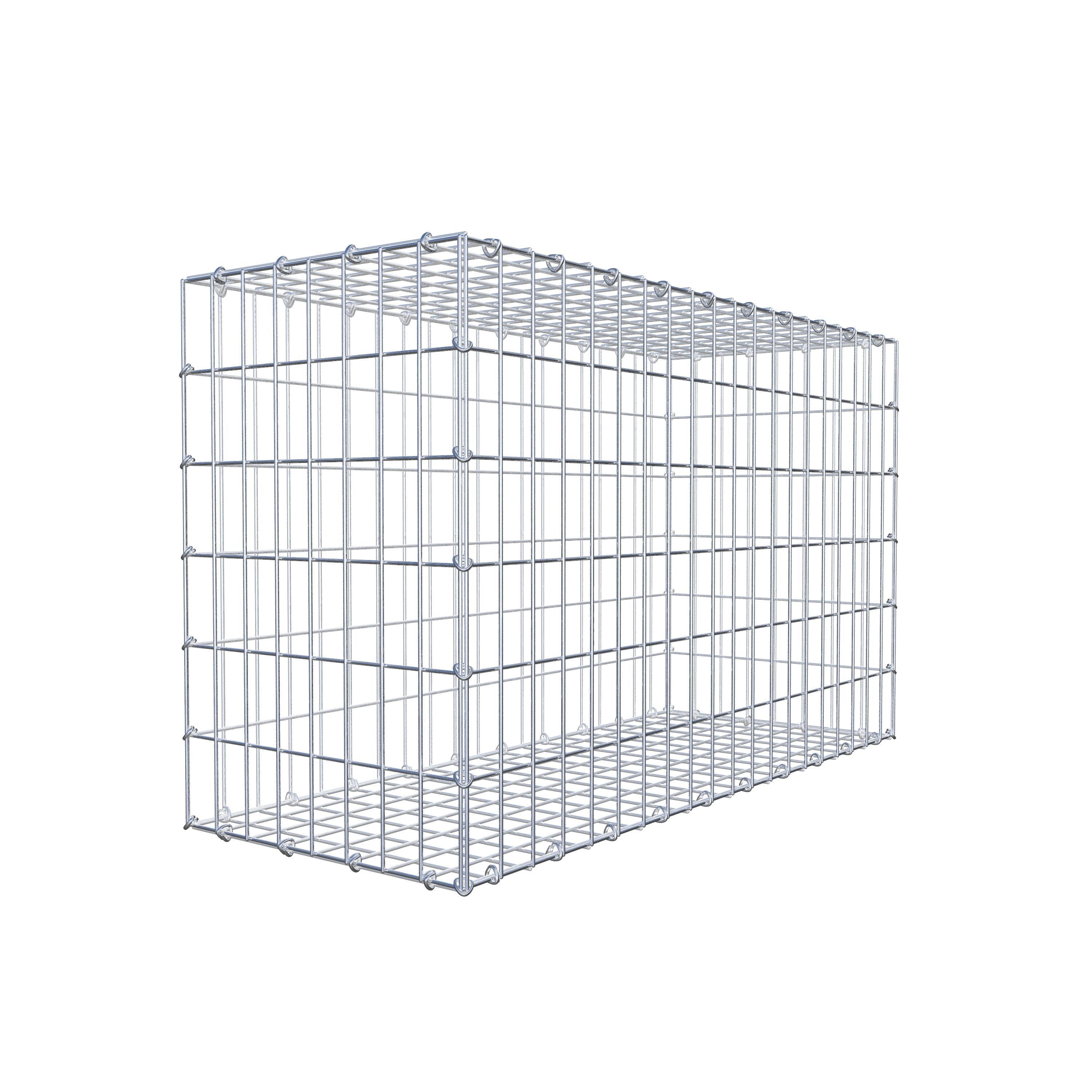 Gabion 100 cm x 60 cm x 40 cm (L x H x D), mesh size 5 cm x 10 cm, C-ring