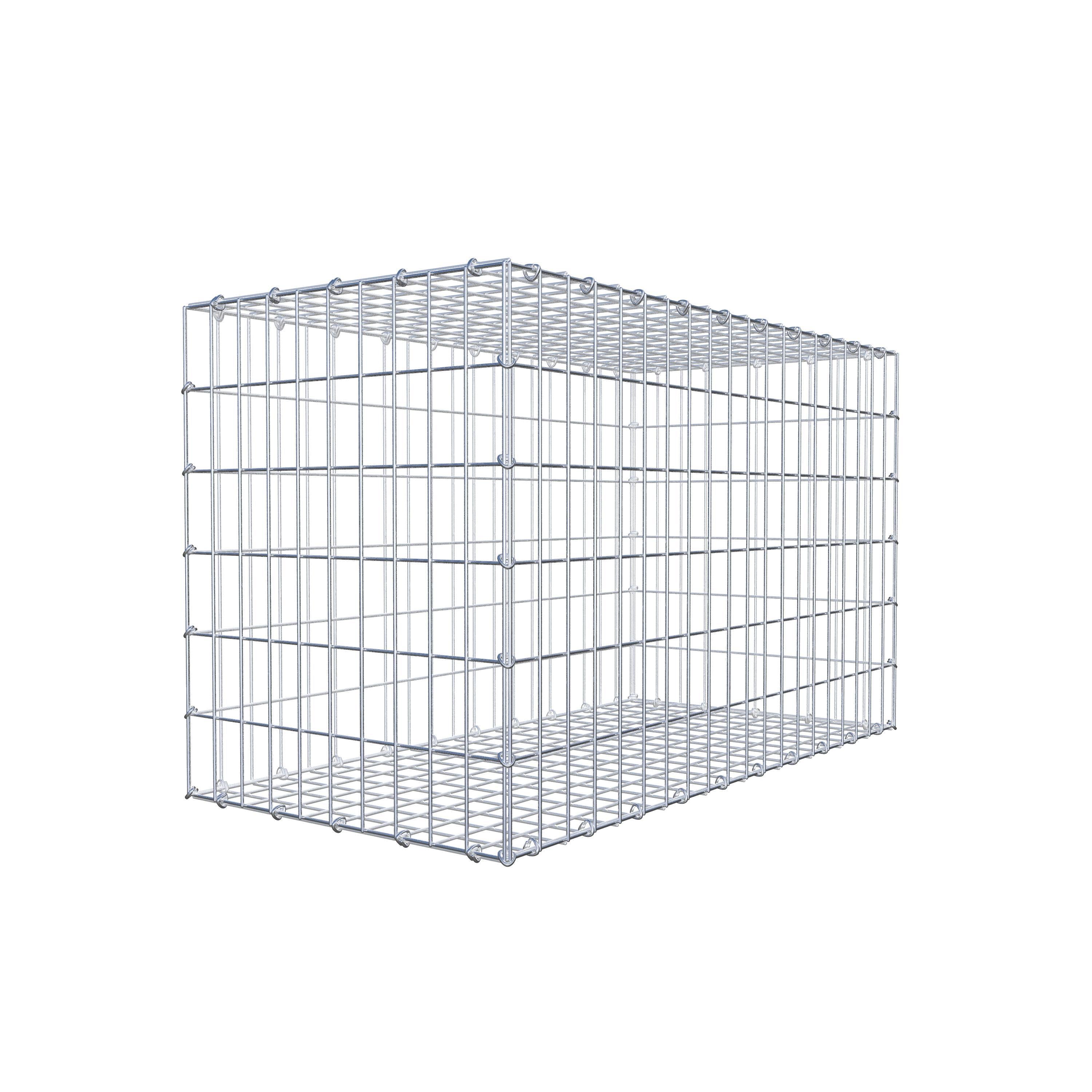 Gabion 100 cm x 60 cm x 50 cm (L x H x D), mesh size 5 cm x 10 cm, C-ring