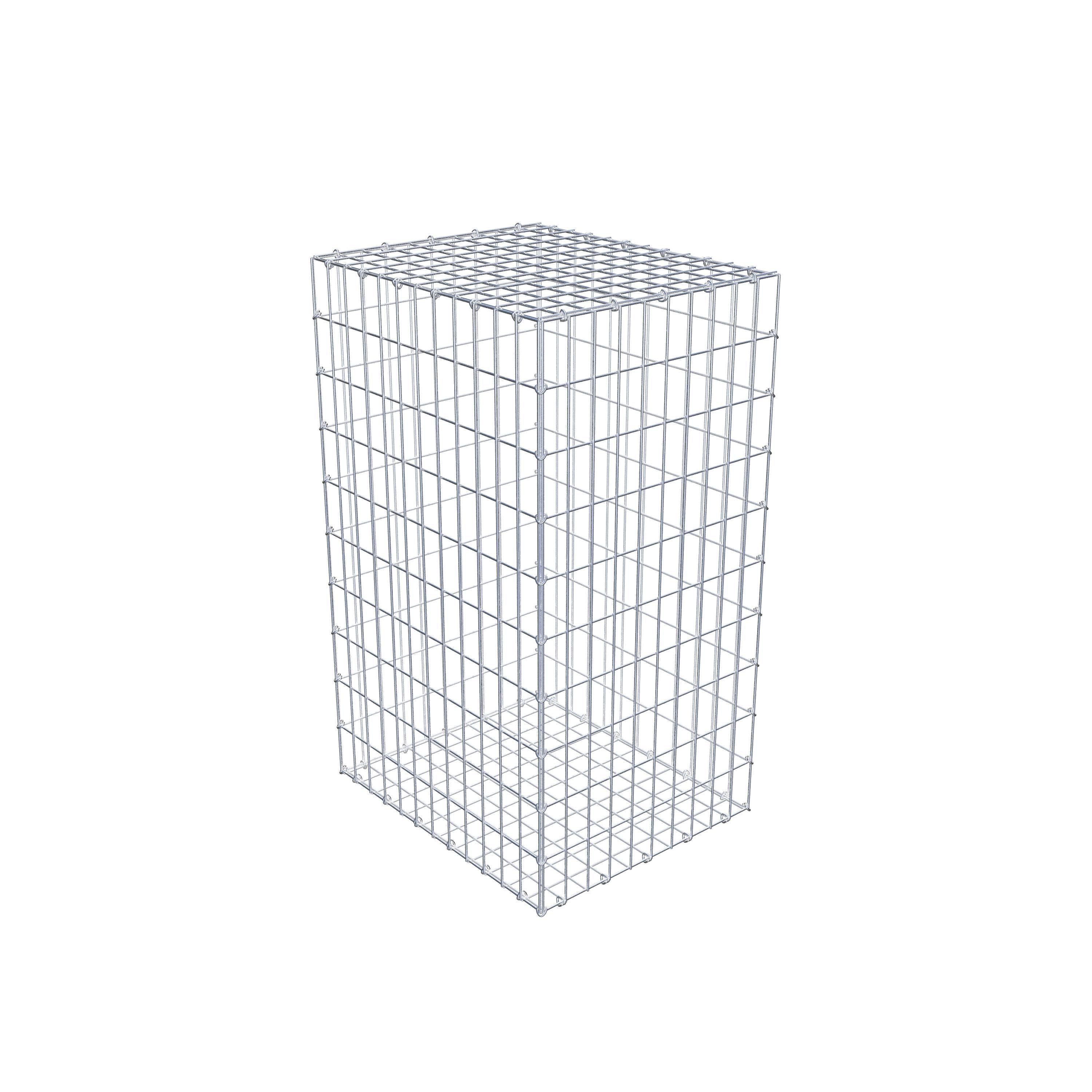 Gabion 100 cm x 60 cm x 50 cm (L x H x D), mesh size 5 cm x 10 cm, C-ring