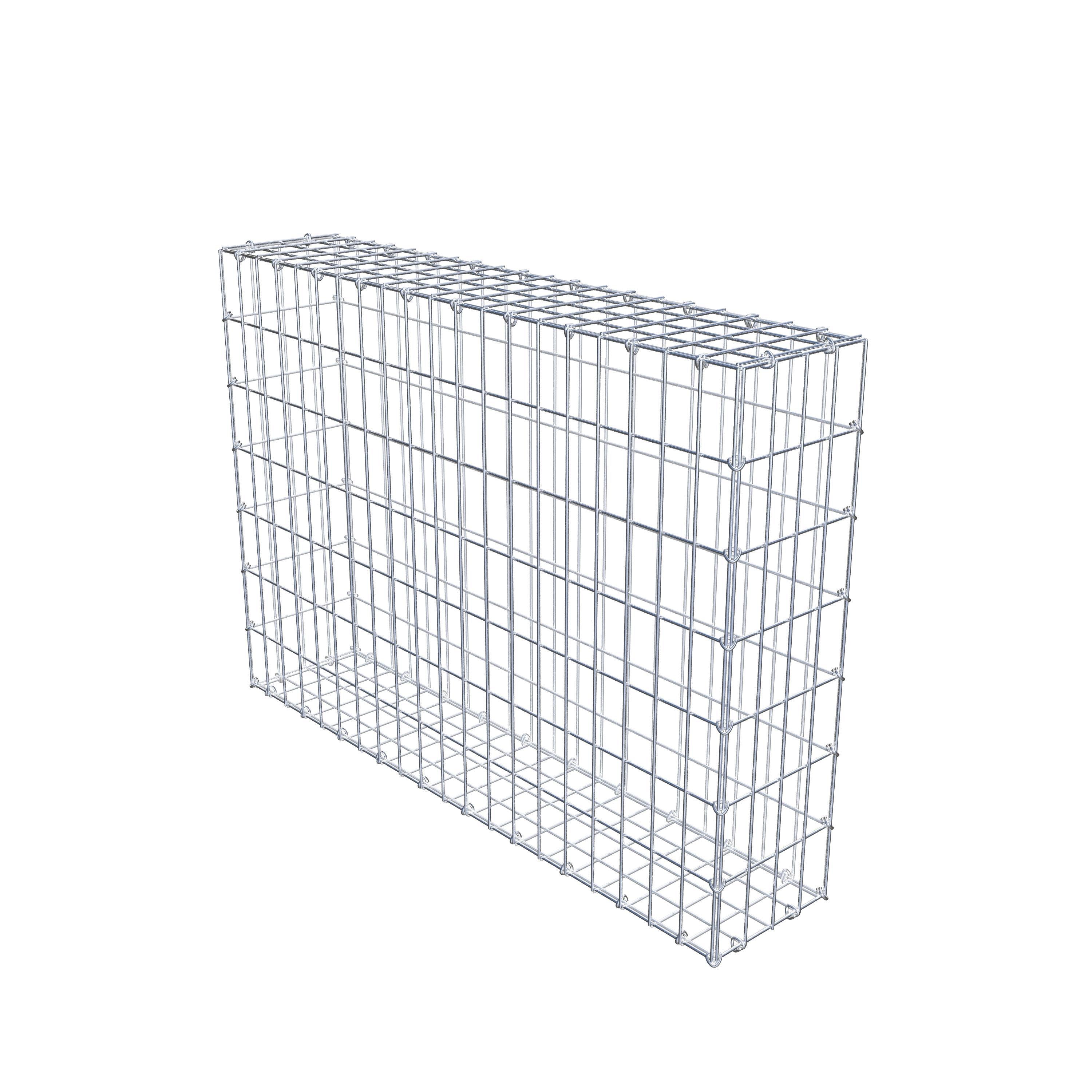 Gabion 100 cm x 70 cm x 20 cm (L x H x D), mesh size 5 cm x 10 cm, C-ring