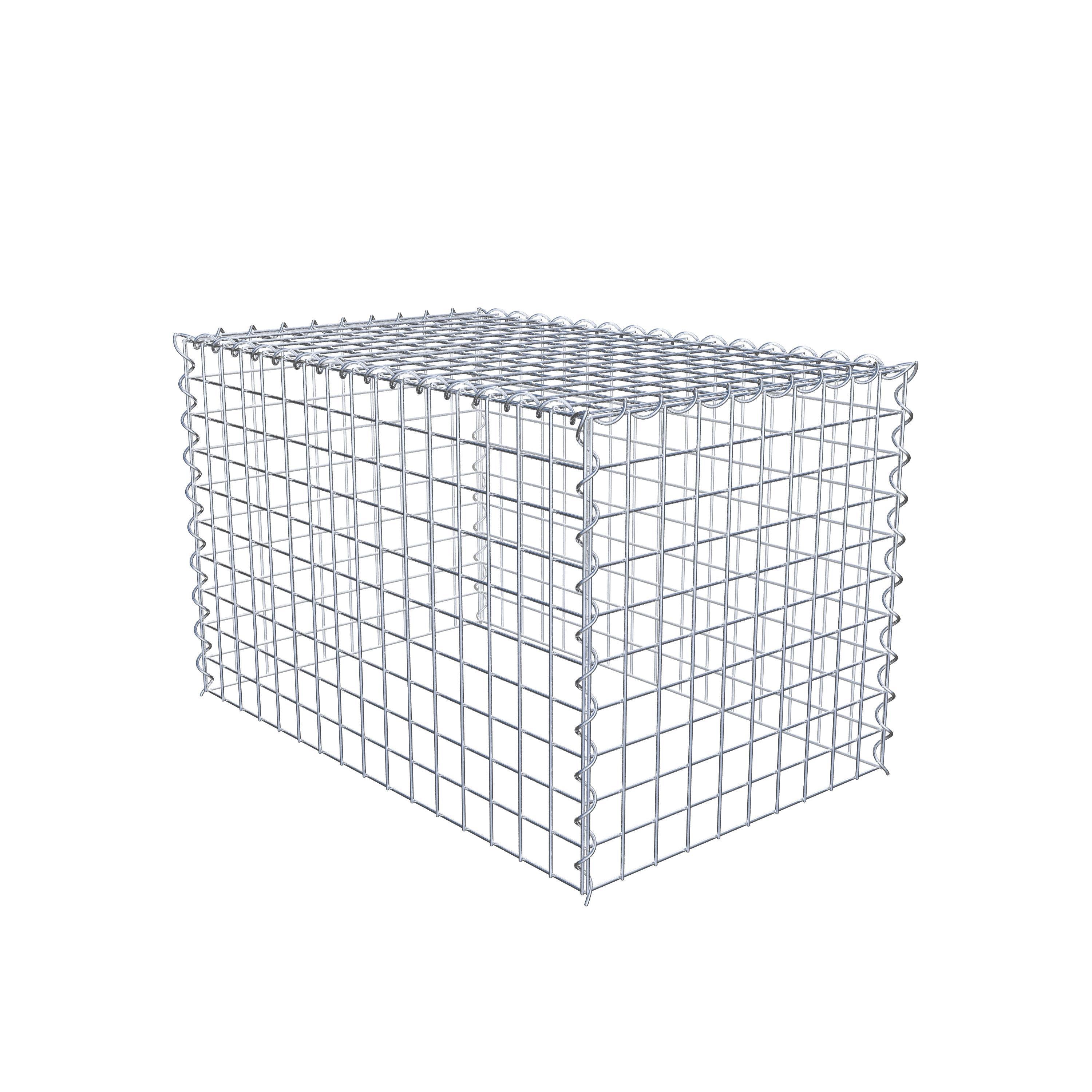 Opvokset gabion type 3 80 cm x 50 cm x 50 cm (L x H x D), maskestørrelse 5 cm x 5 cm, spiral