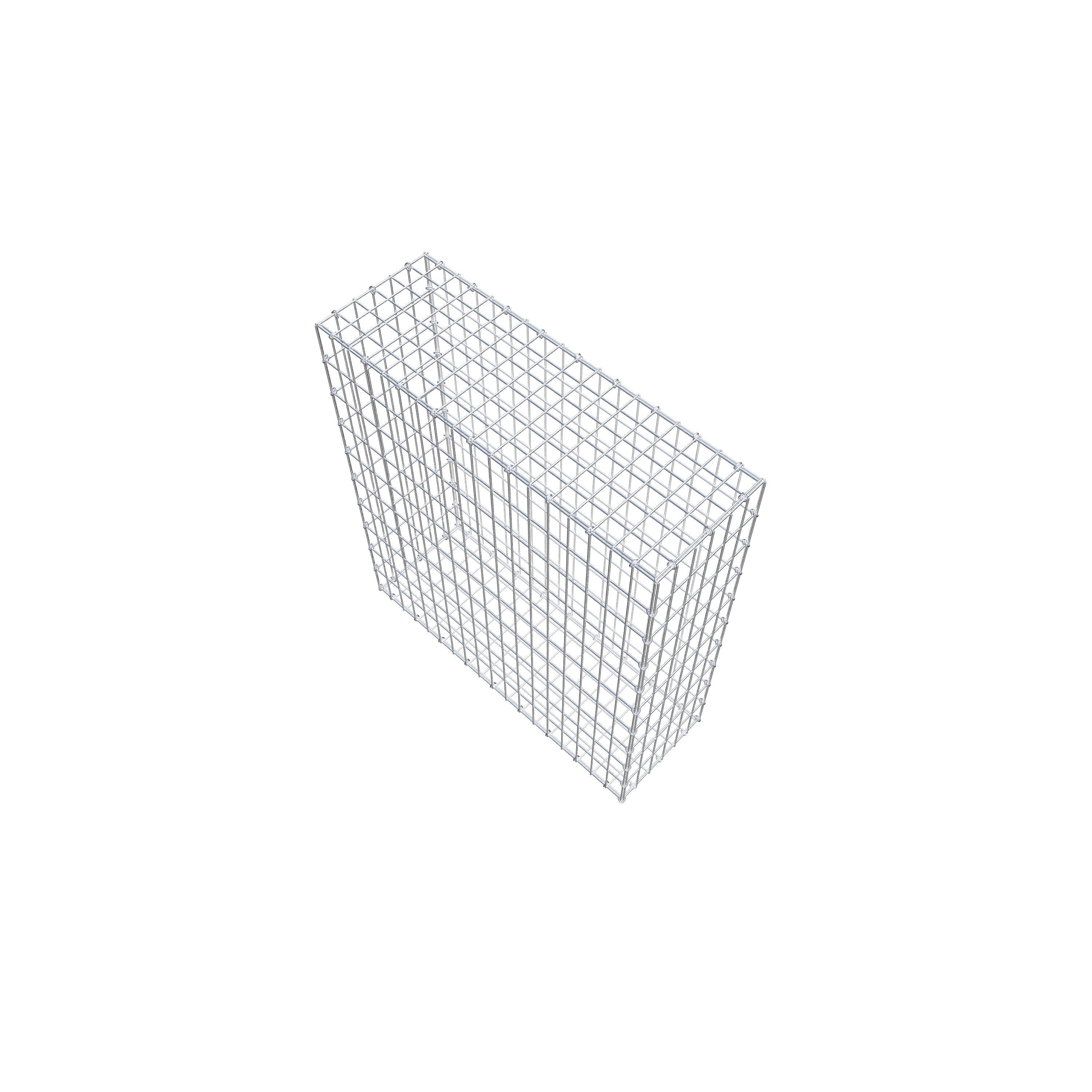 Gabion 100 cm x 90 cm x 30 cm (L x H x D), mesh size 5 cm x 10 cm, C-ring