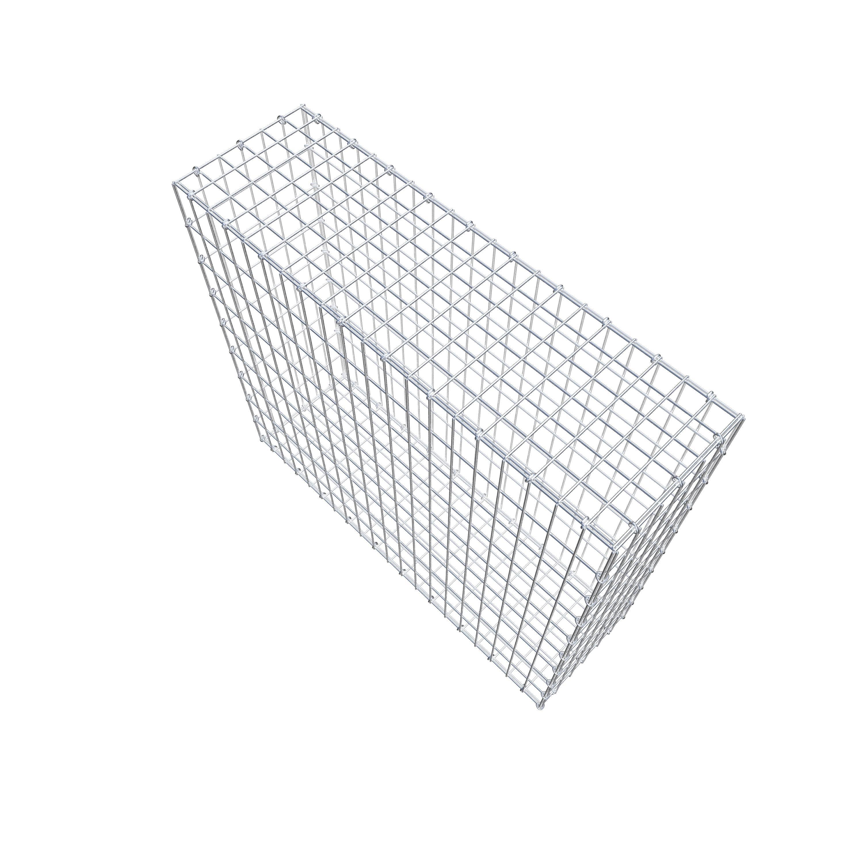 Gabion 100 cm x 90 cm x 30 cm (L x H x D), mesh size 5 cm x 10 cm, C-ring