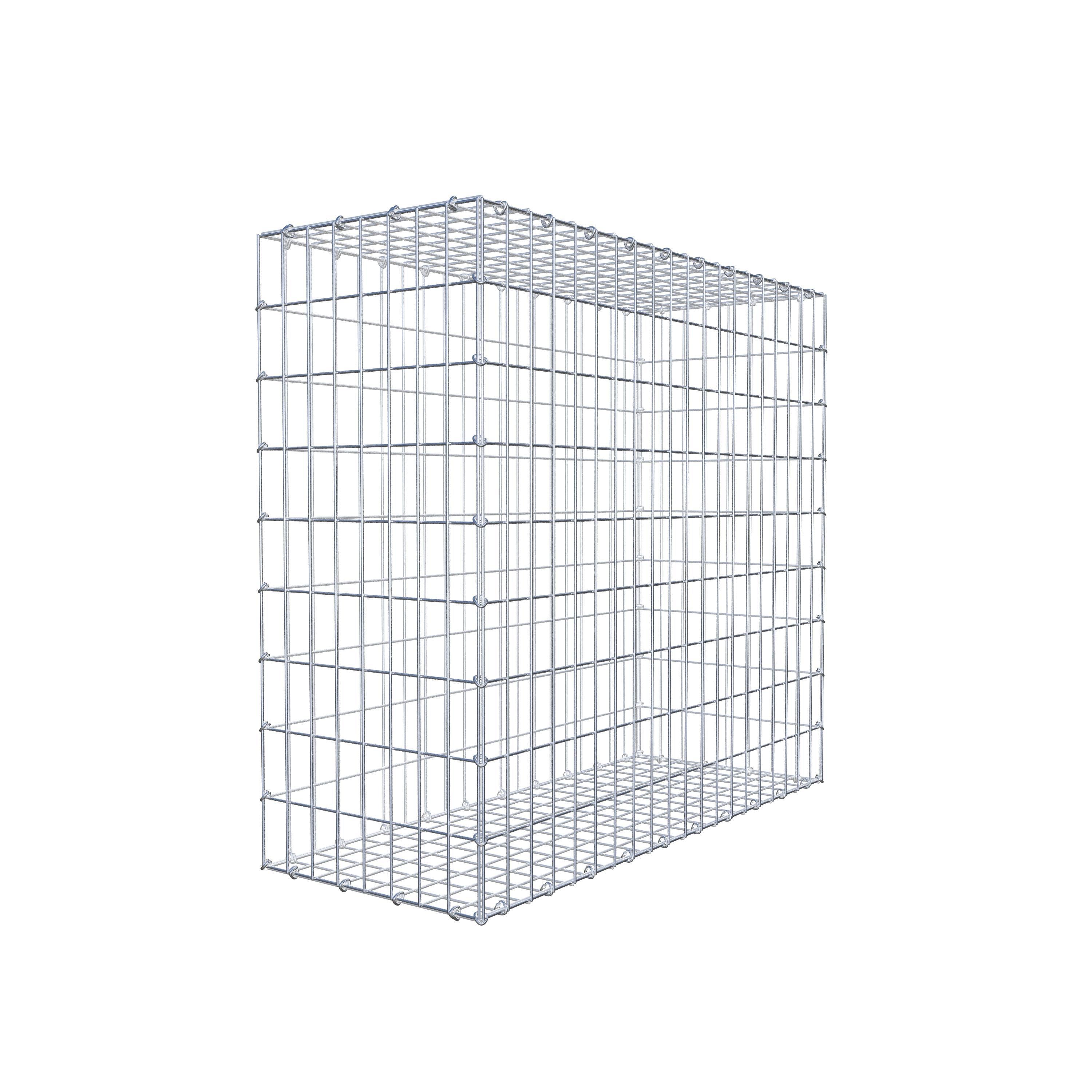 Gabion 100 cm x 90 cm x 40 cm (L x H x D), mesh size 5 cm x 10 cm, C-ring