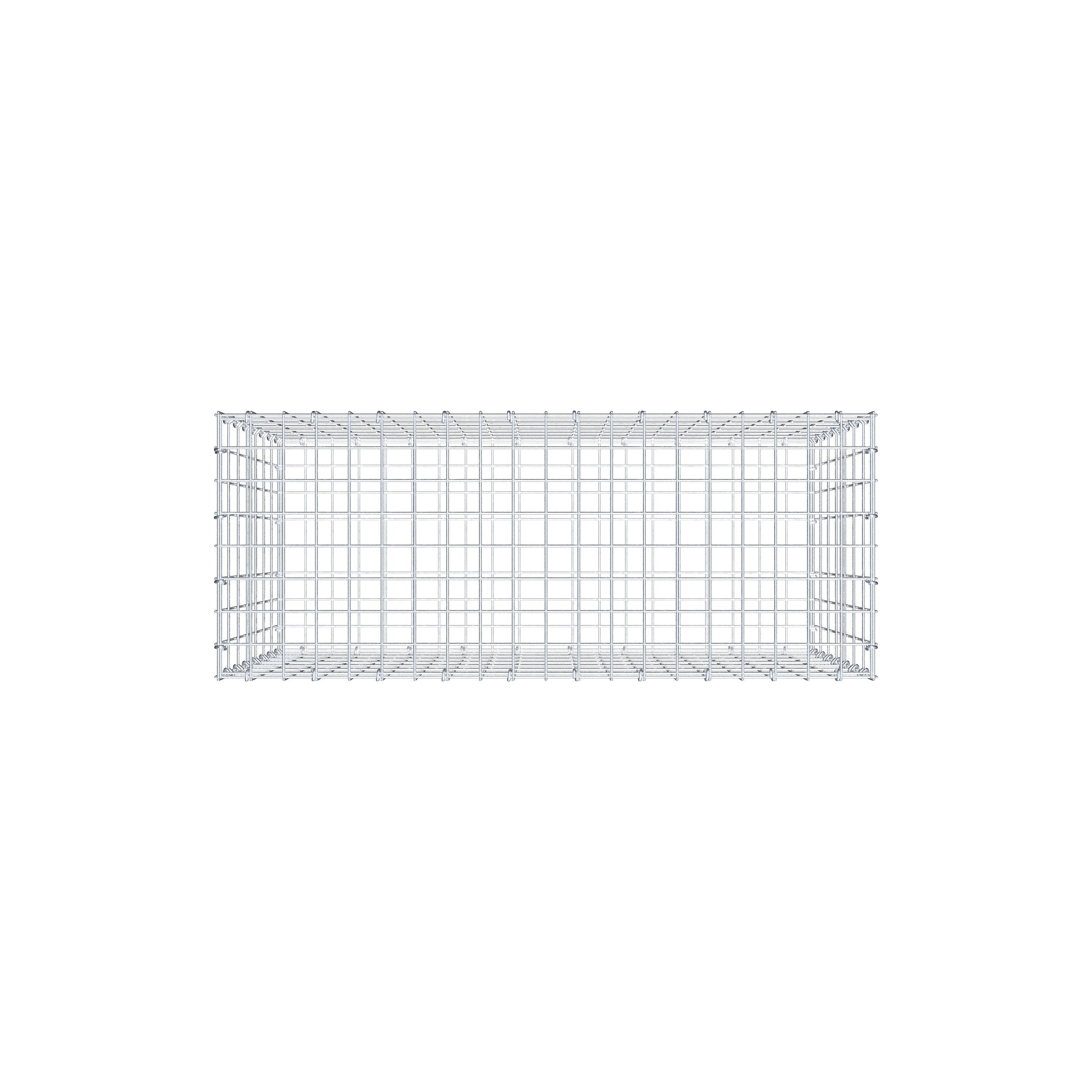 Gabion 100 cm x 70 cm x 40 cm (L x H x D), mesh size 5 cm x 10 cm, C-ring