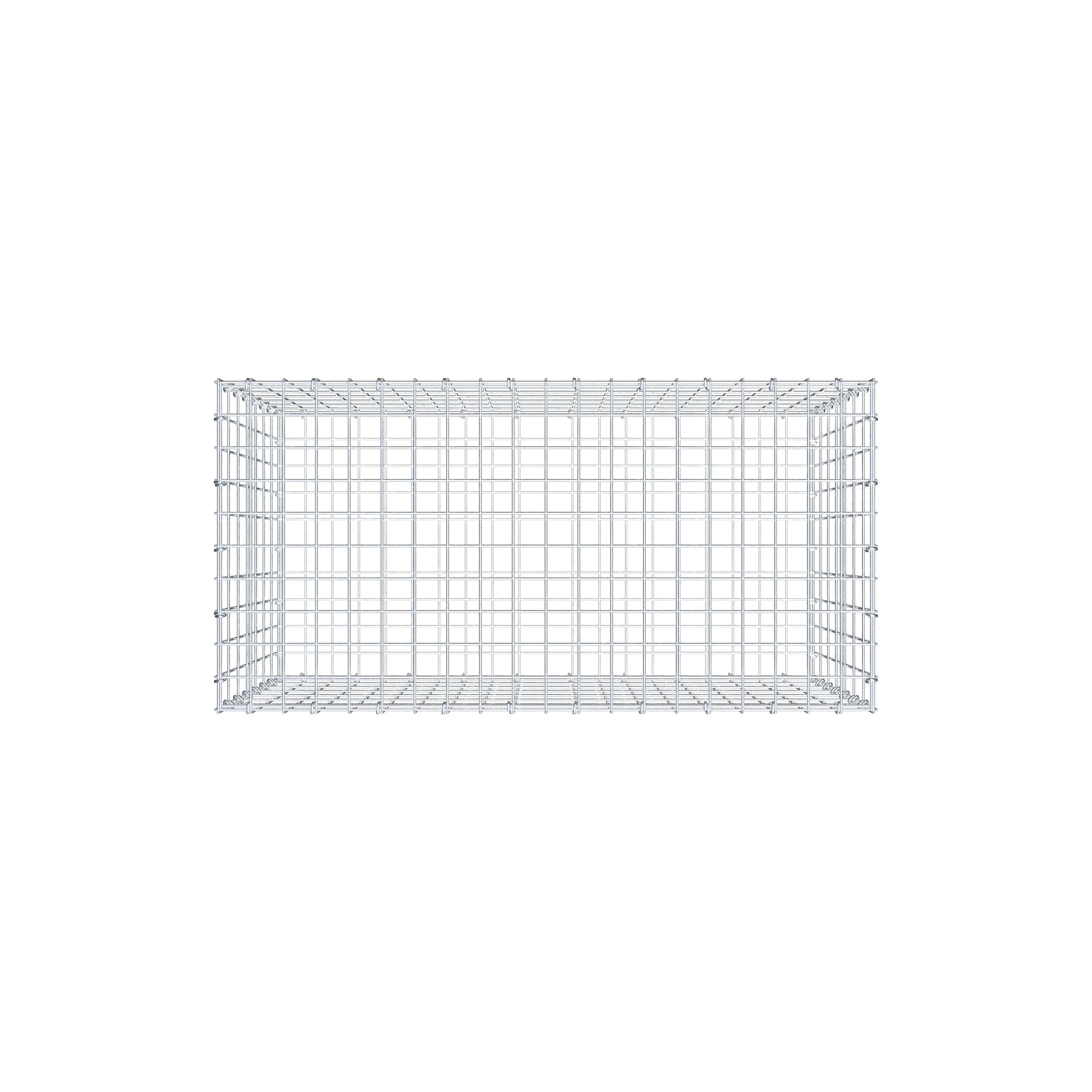 Gabion 100 cm x 70 cm x 50 cm (L x H x D), mesh size 5 cm x 10 cm, C-ring