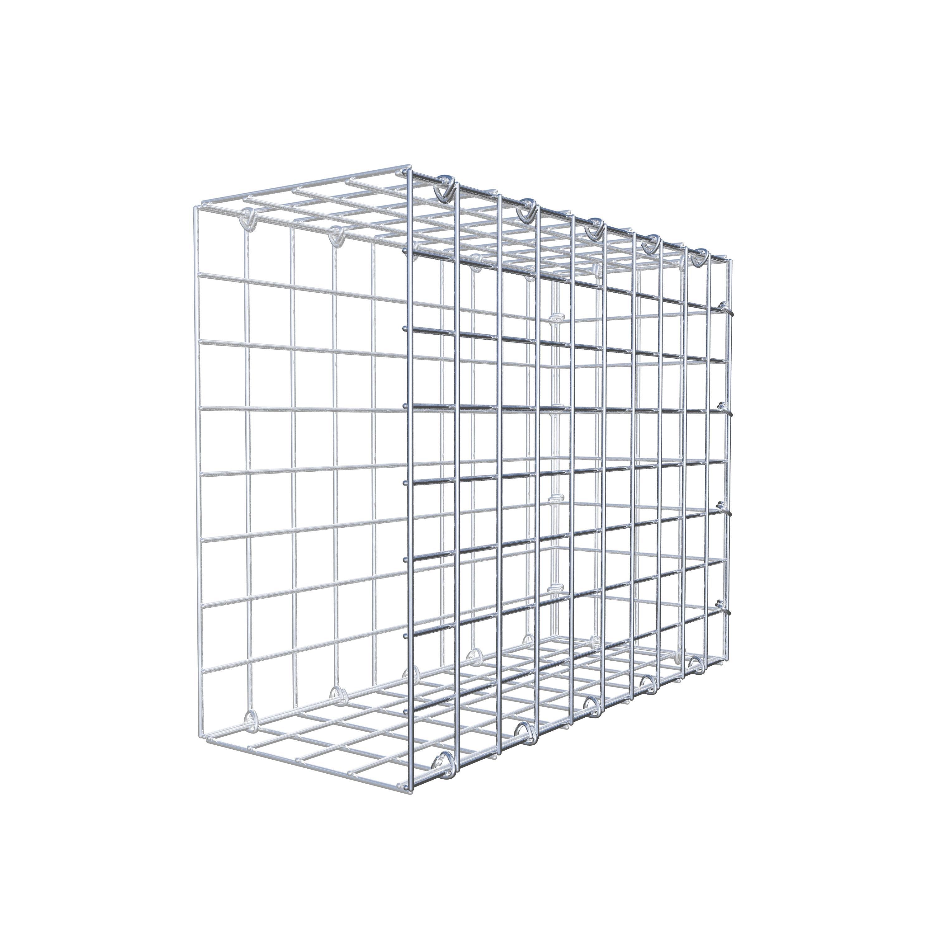 Mounted gabion type 2 50 cm x 40 cm x 20 cm (L x H x D), mesh size 5 cm x 5 cm, C-ring