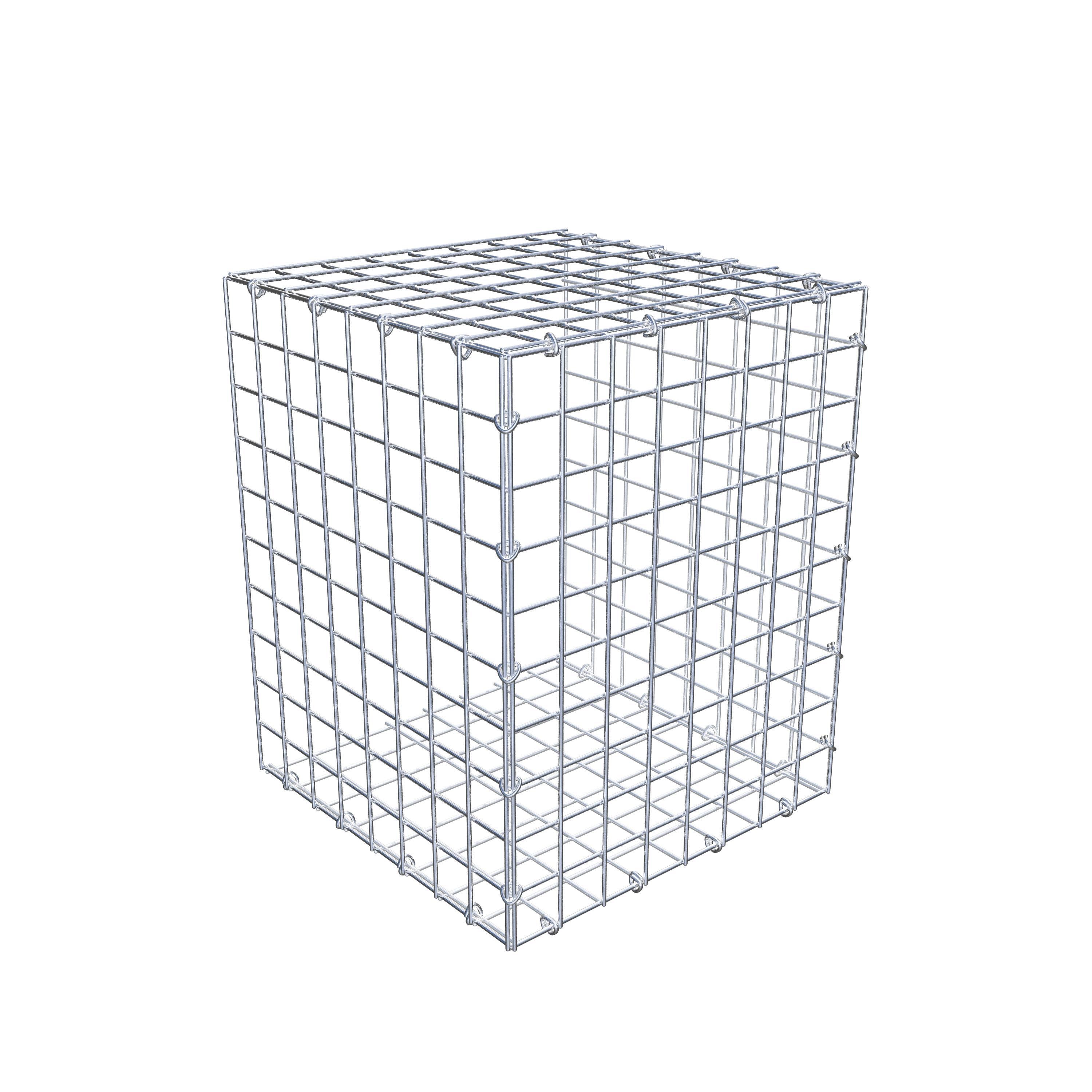 Mounted gabion type 2 50 cm x 40 cm x 40 cm (L x H x D), mesh size 5 cm x 5 cm, C-ring