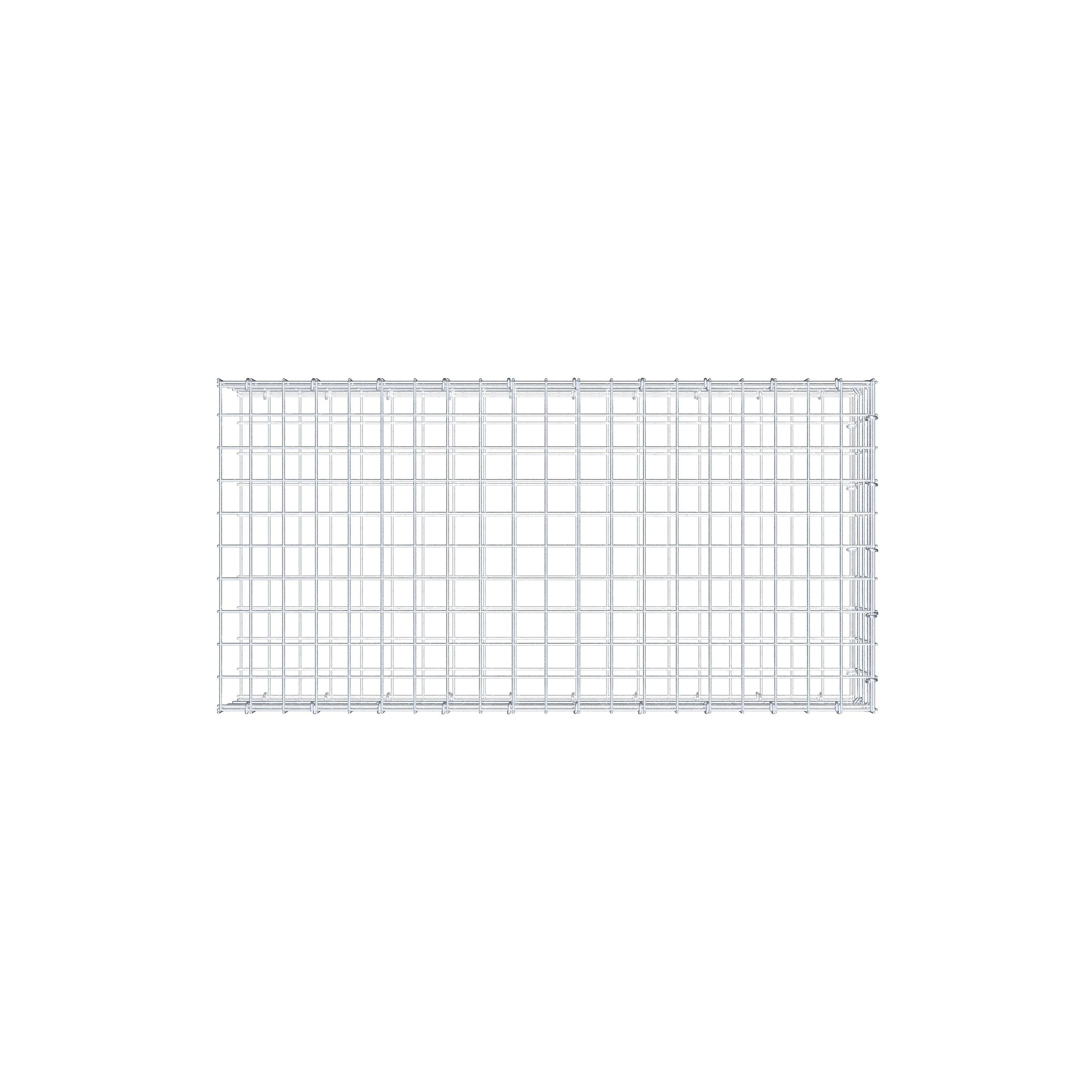 Anbaugabione Typ 2 100 cm x 20 cm x 50 cm (L x H x T), Maschenweite 5 cm x 5 cm, C-Ring