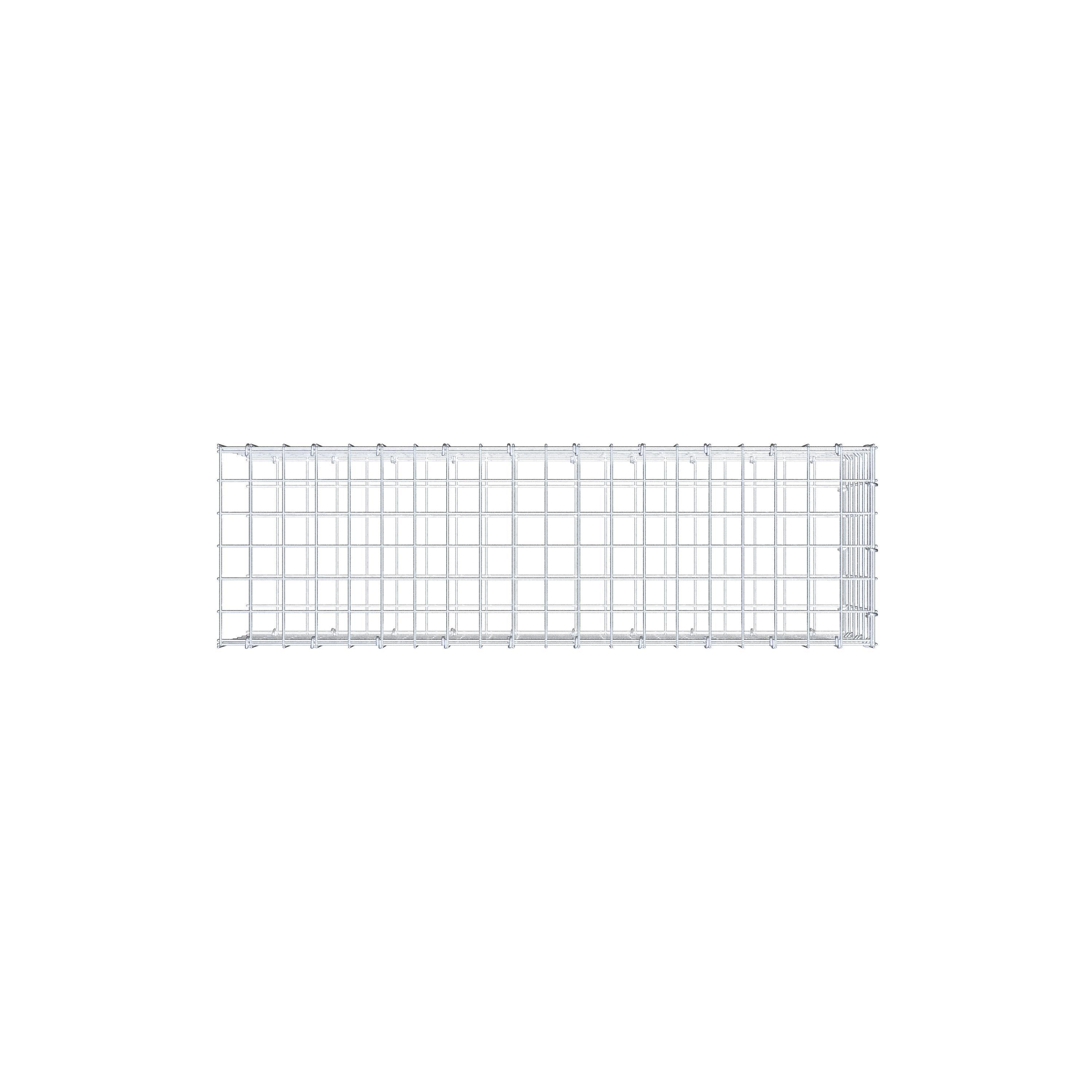 Anbaugabione Typ 2 100 cm x 30 cm x 30 cm (L x H x T), Maschenweite 5 cm x 5 cm, C-Ring