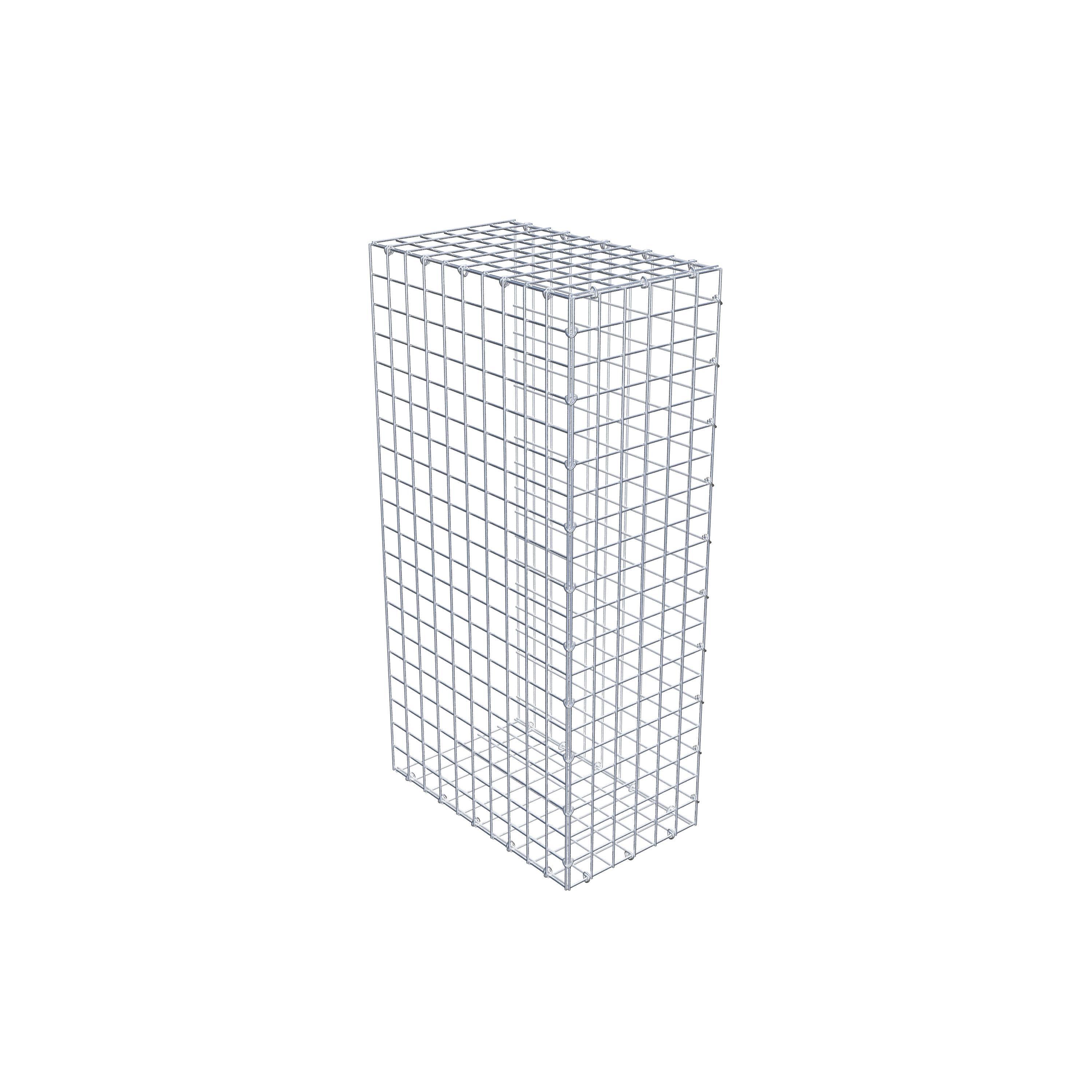 Monteret gabion type 2 100 cm x 50 cm x 30 cm (L x H x D), maskestørrelse 5 cm x 5 cm, C-ring