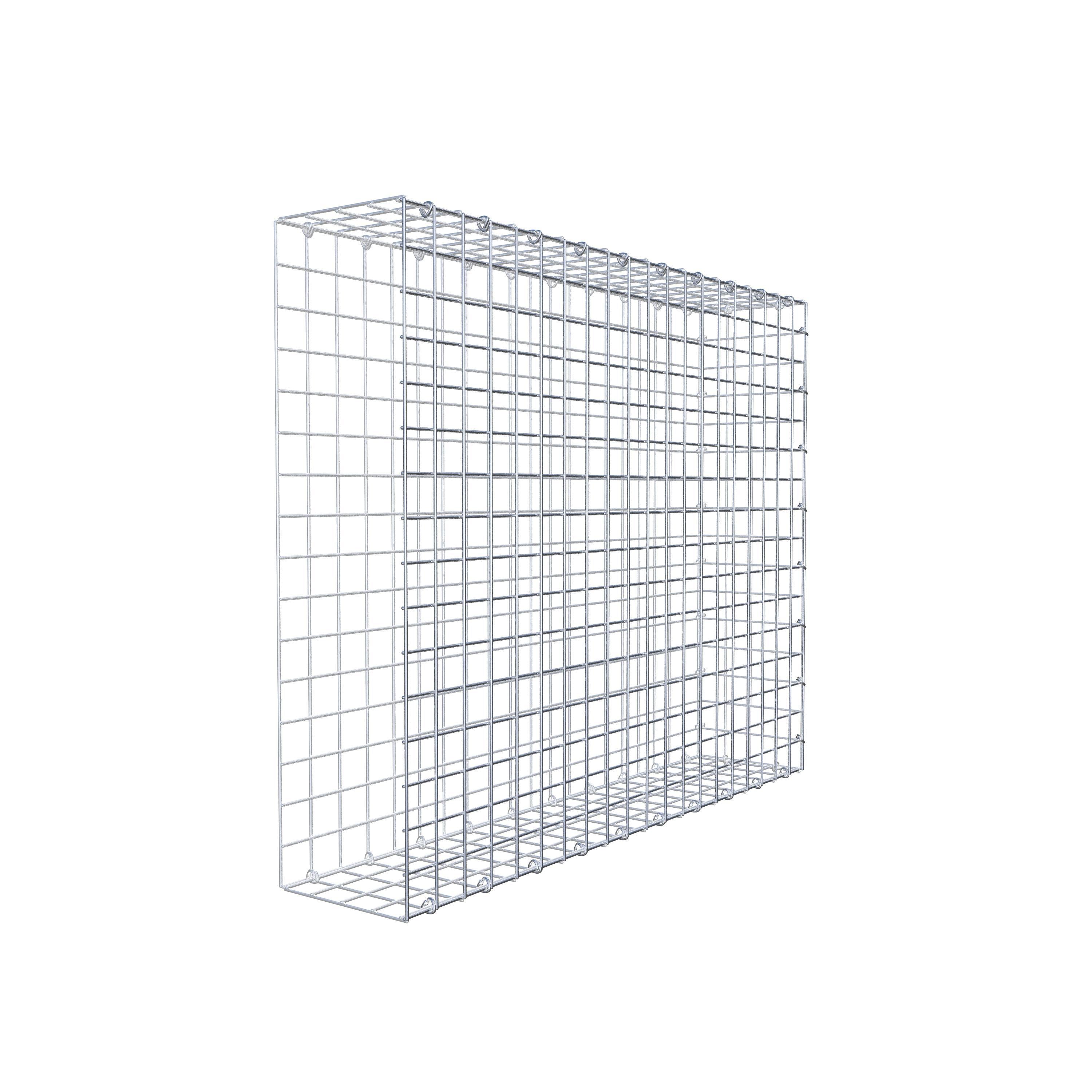 Mounted gabion type 2 100 cm x 80 cm x 20 cm (L x H x D), mesh size 5 cm x 5 cm, C-ring