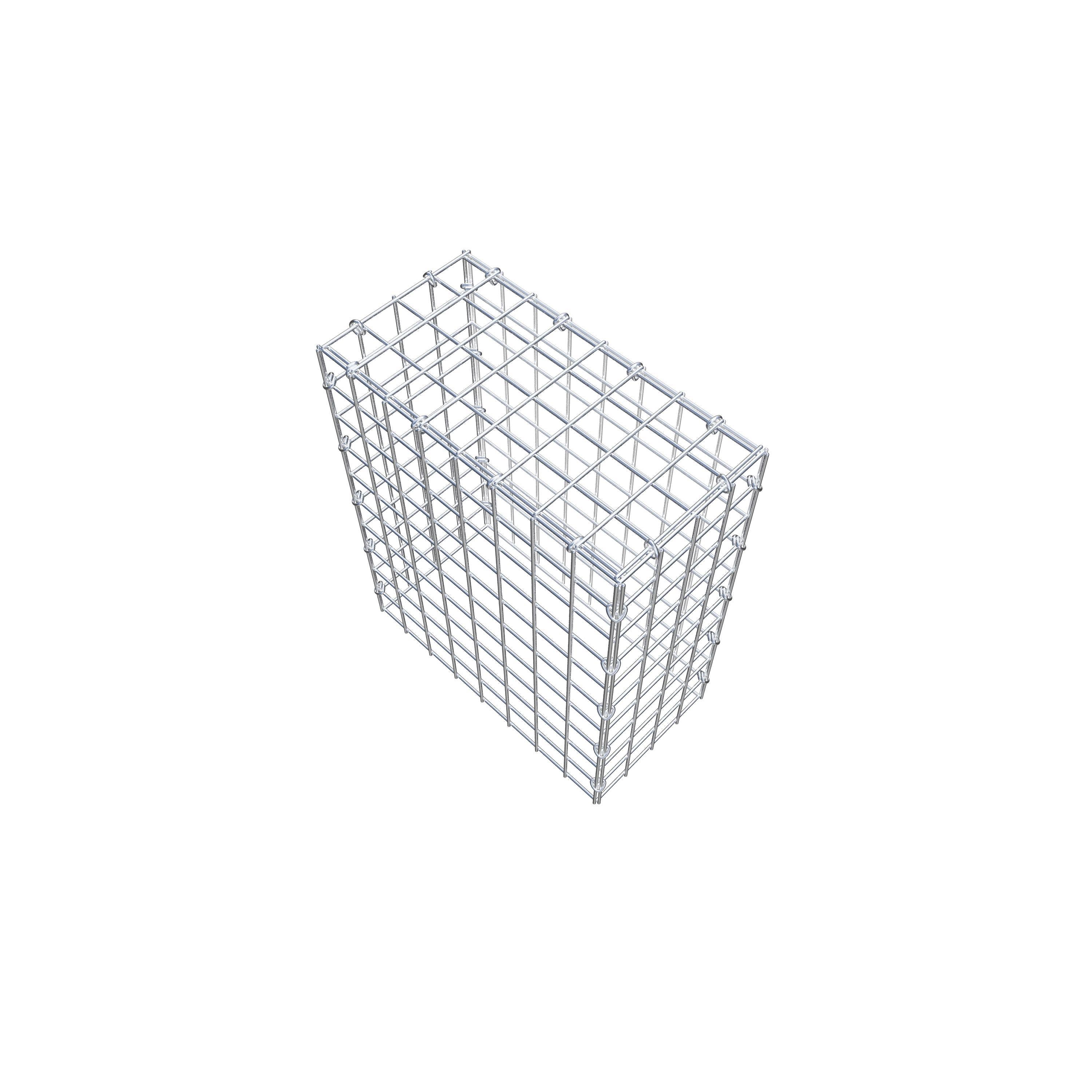 Mounted gabion type 3 50 cm x 40 cm x 20 cm (L x H x D), mesh size 5 cm x 5 cm, C-ring