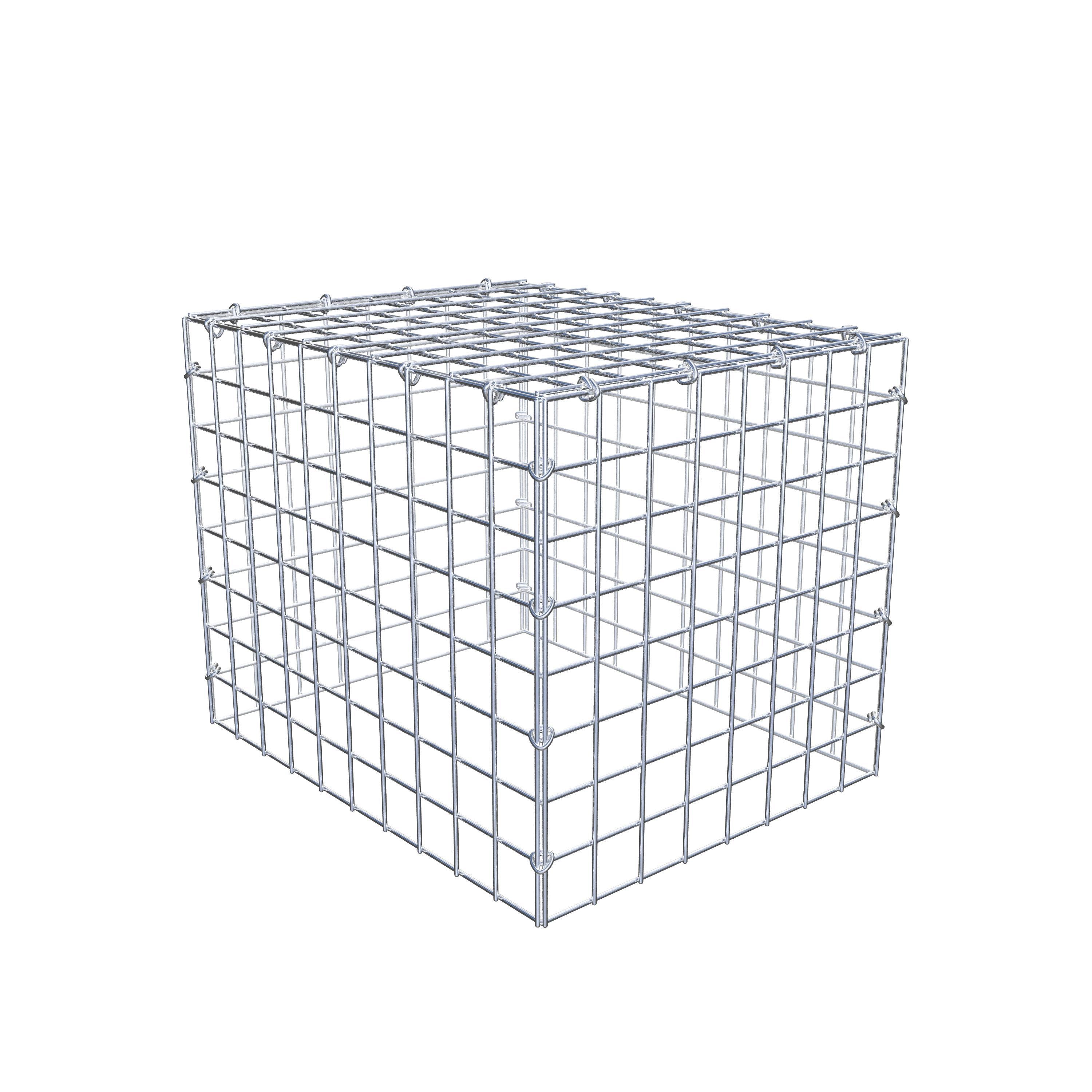 Monteret gabion type 3 50 cm x 40 cm x 40 cm (L x H x D), maskestørrelse 5 cm x 5 cm, C-ring