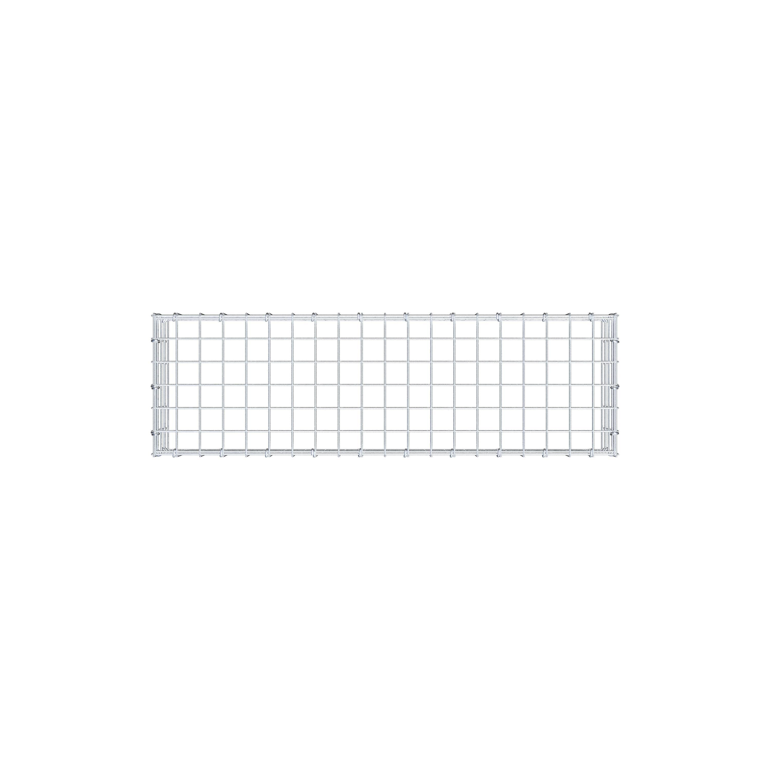 Anbaugabione Typ 3 100 cm x 20 cm x 30 cm (L x H x T), Maschenweite 5 cm x 5 cm, C-Ring