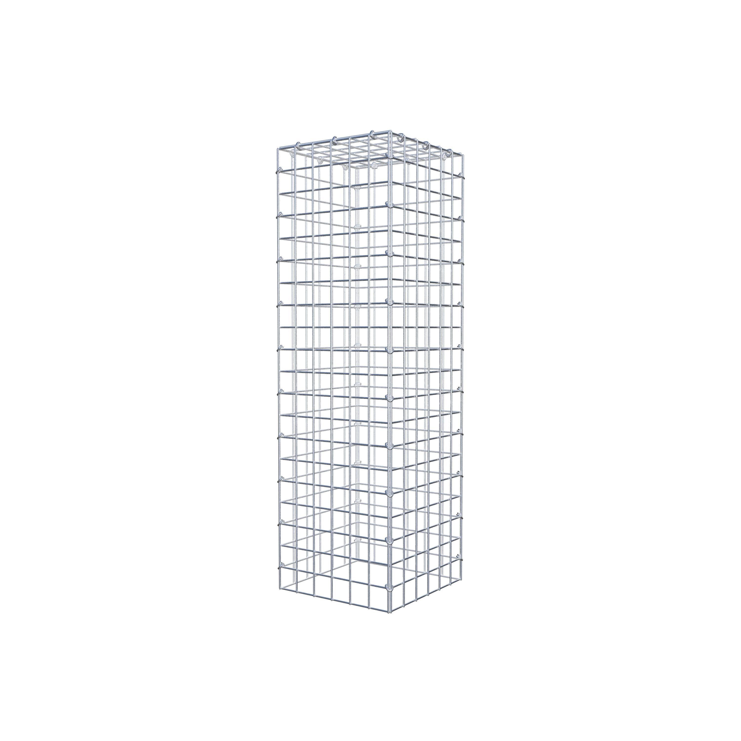 Monteret gabion type 3 100 cm x 30 cm x 30 cm (L x H x D), maskestørrelse 5 cm x 5 cm, C-ring