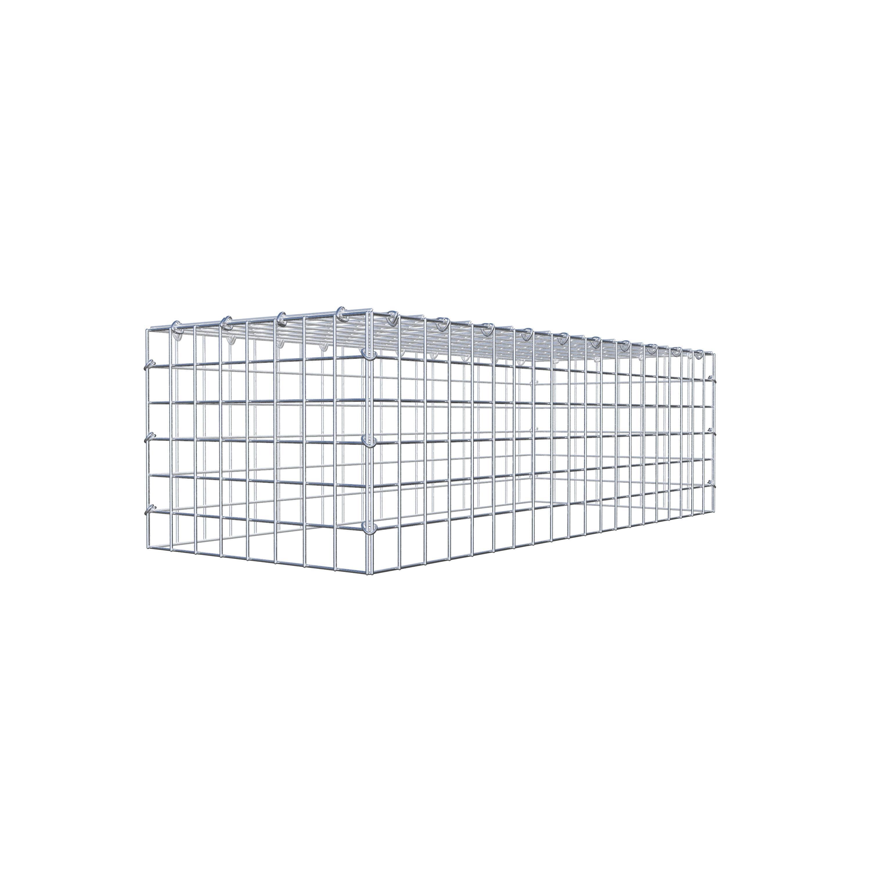 Mounted gabion type 3 100 cm x 30 cm x 40 cm (L x H x D), mesh size 5 cm x 5 cm, C-ring