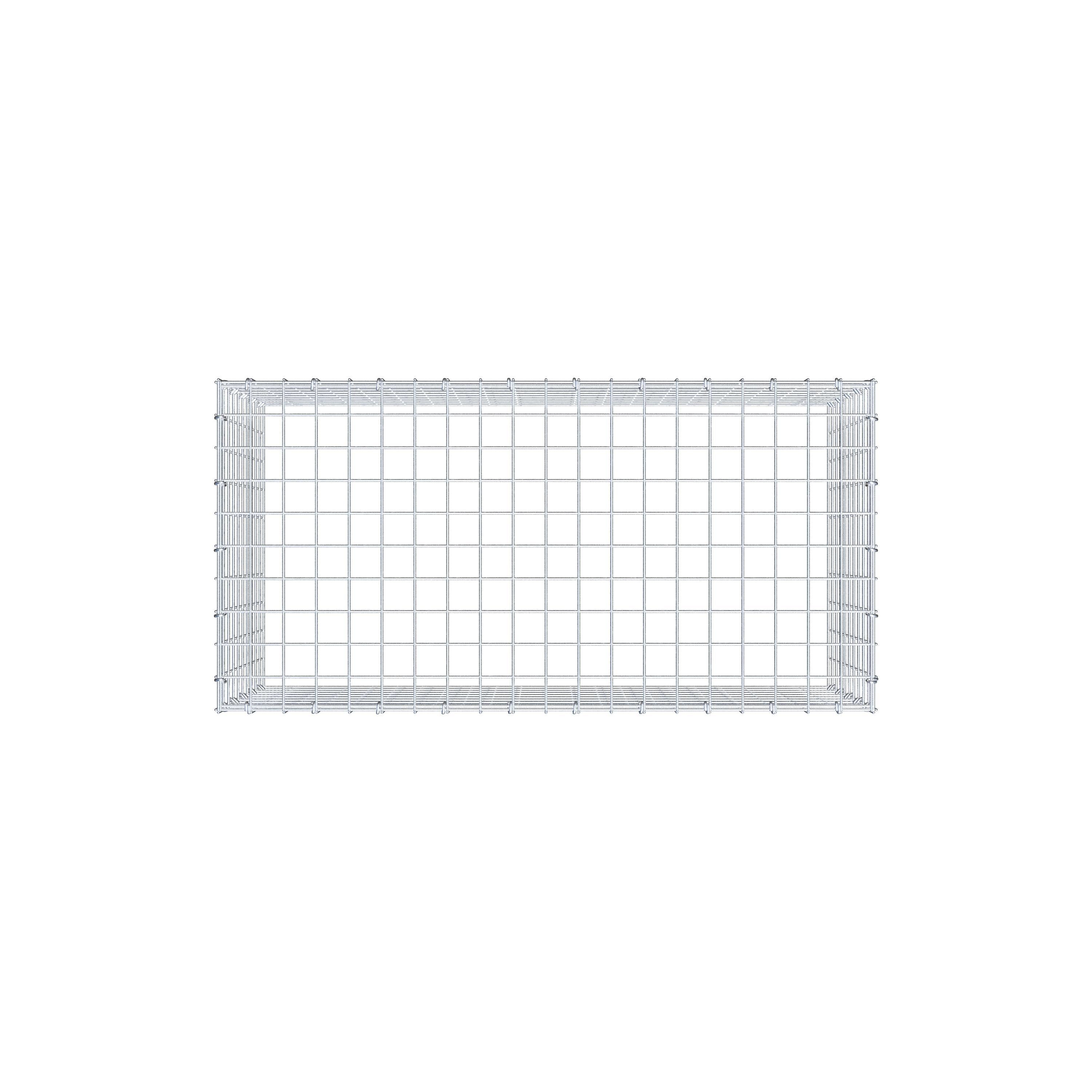 Anbaugabione Typ 3 100 cm x 50 cm x 50 cm (L x H x T), Maschenweite 5 cm x 5 cm, C-Ring