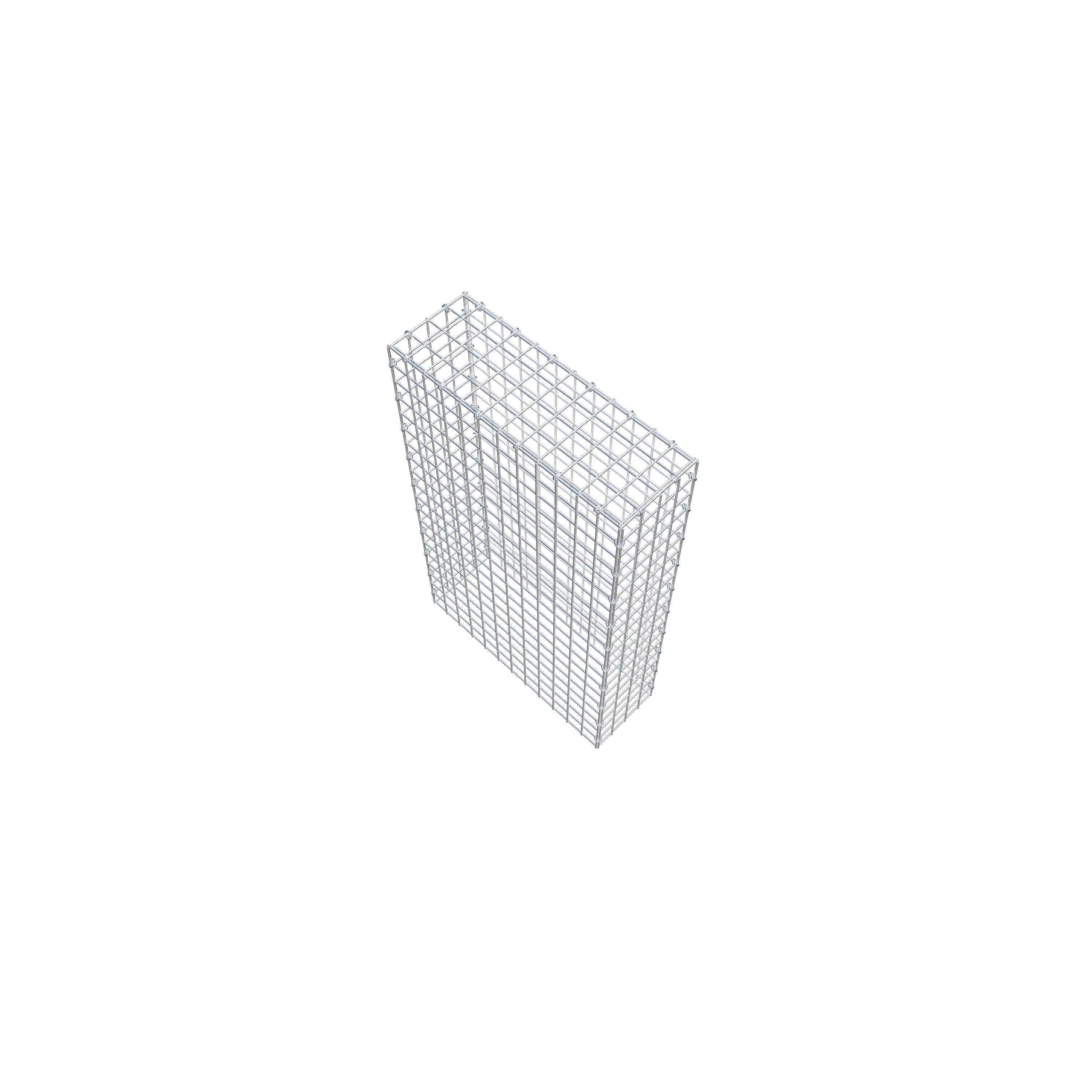 Mounted gabion type 3 100 cm x 60 cm x 20 cm (L x H x D), mesh size 5 cm x 5 cm, C-ring