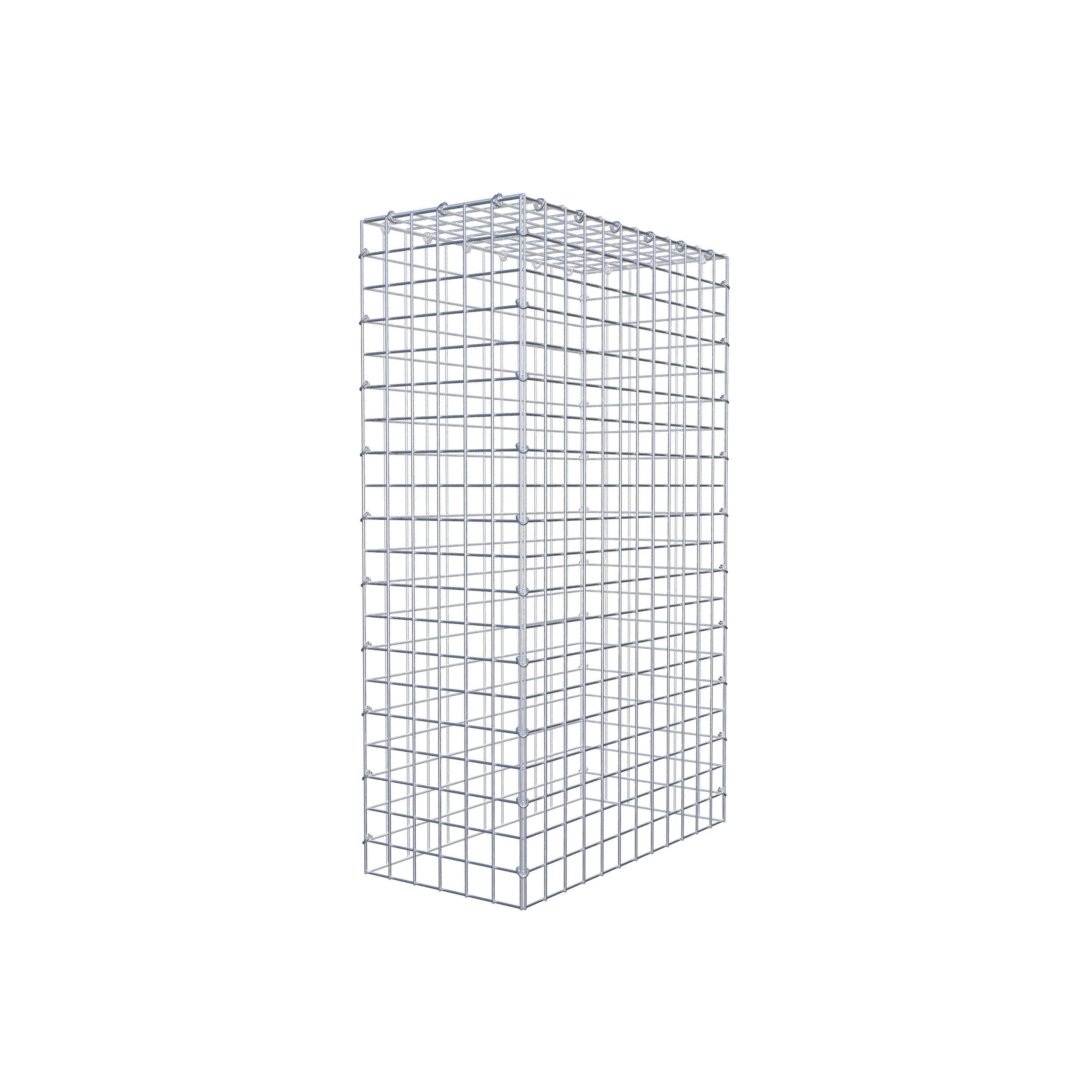 Monteret gabion type 3 100 cm x 60 cm x 30 cm (L x H x D), maskestørrelse 5 cm x 5 cm, C-ring