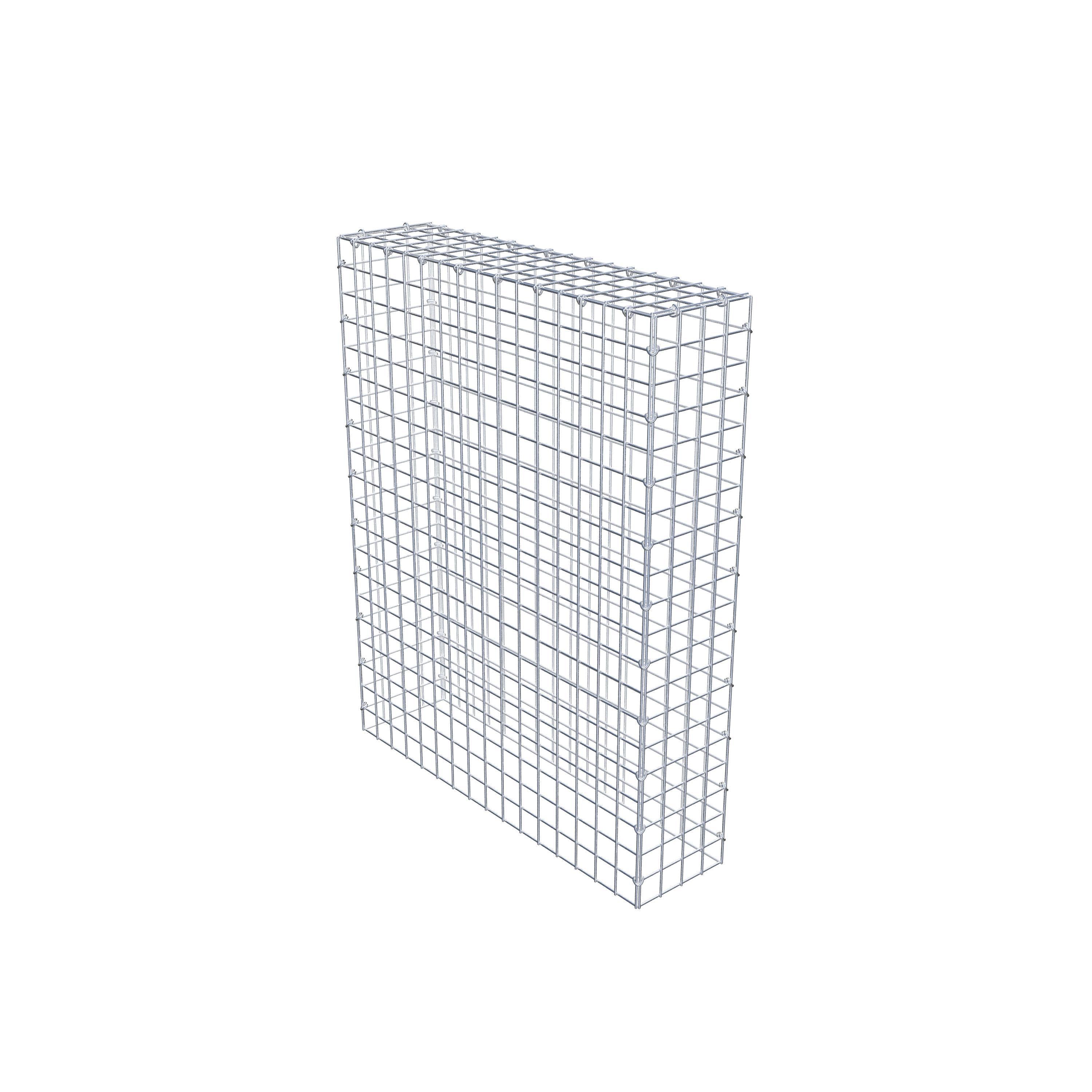 Mounted gabion type 3 100 cm x 80 cm x 20 cm (L x H x D), mesh size 5 cm x 5 cm, C-ring