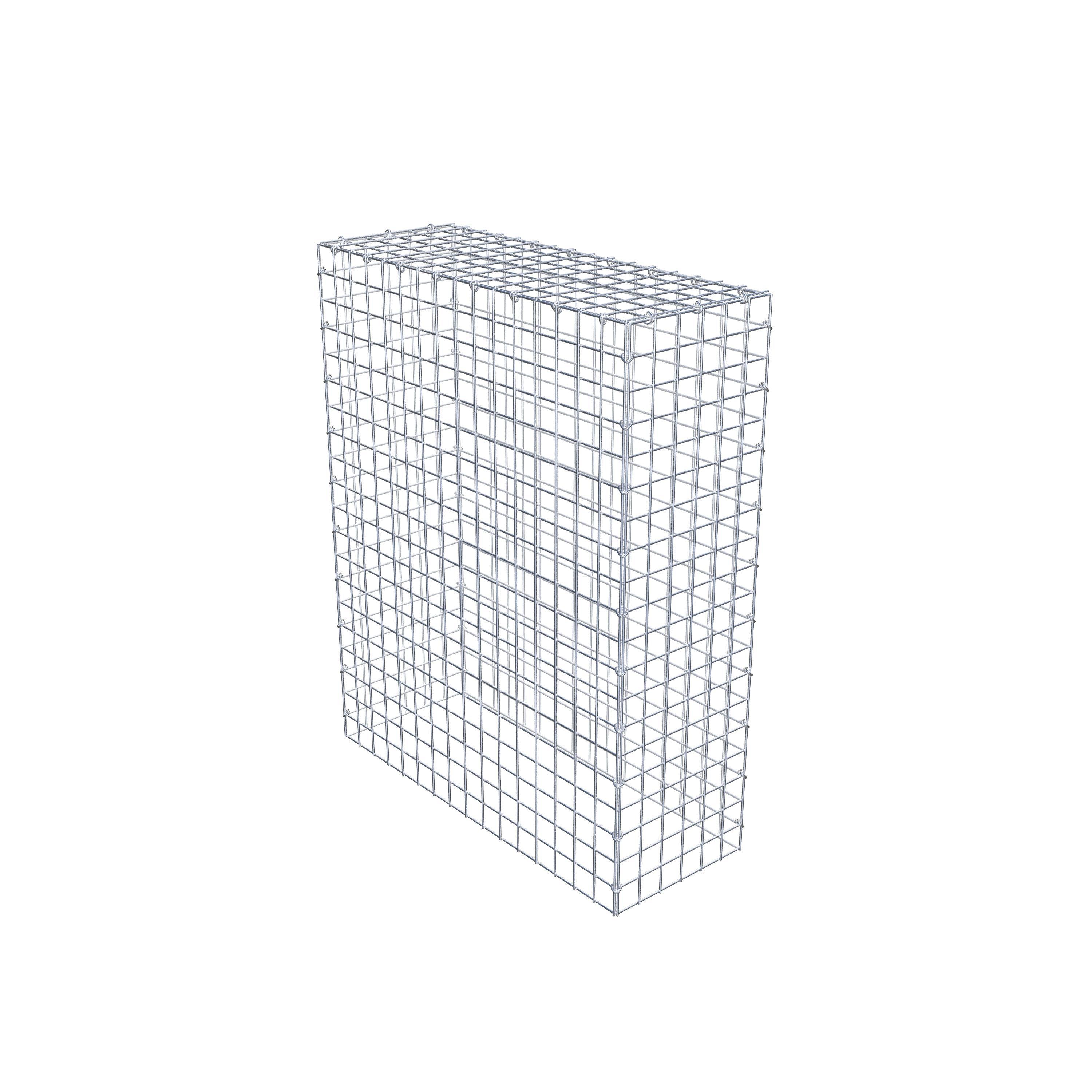 Monteret gabion type 3 100 cm x 80 cm x 30 cm (L x H x D), maskestørrelse 5 cm x 5 cm, C-ring