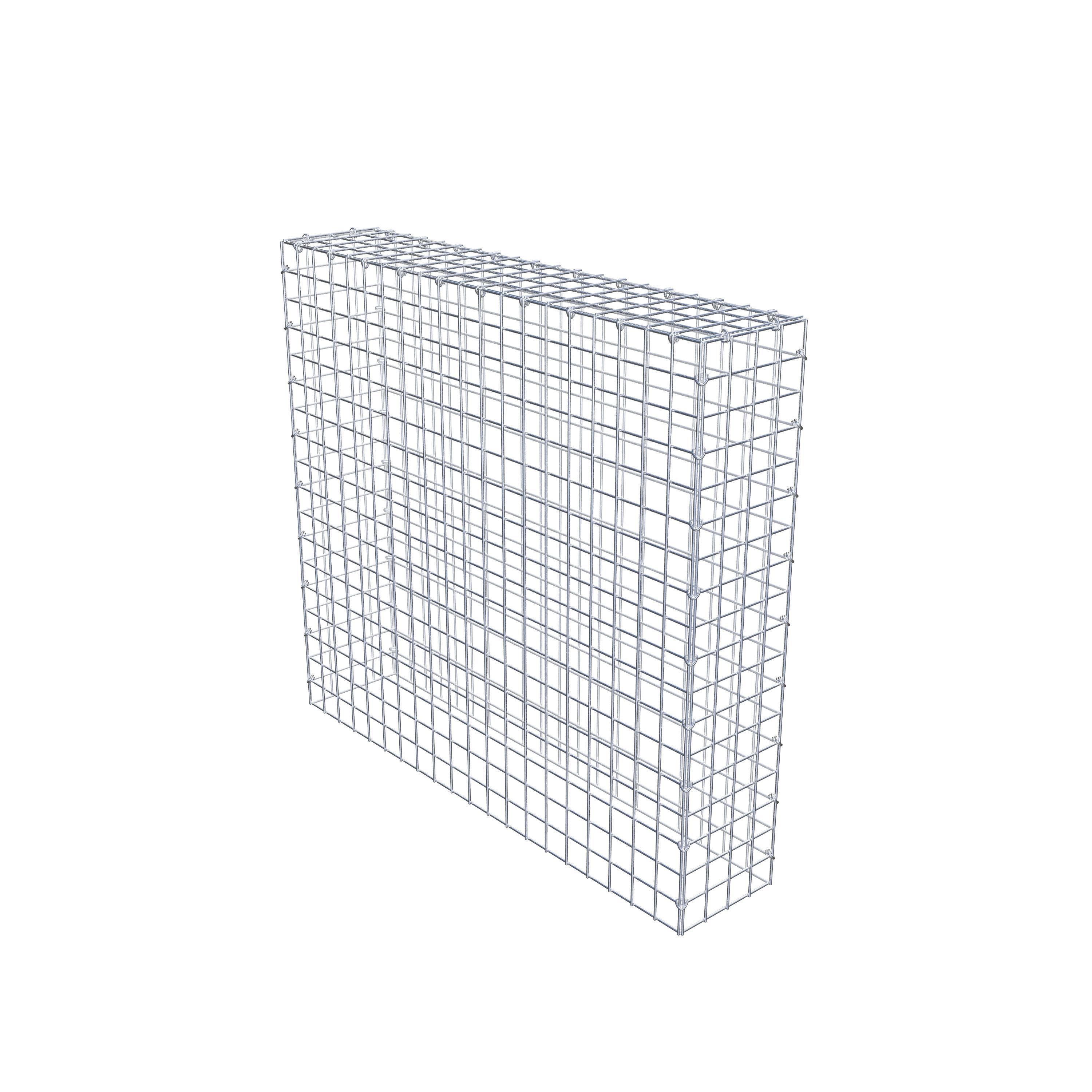 Mounted gabion type 3 100 cm x 90 cm x 20 cm (L x H x D), mesh size 5 cm x 5 cm, C-ring