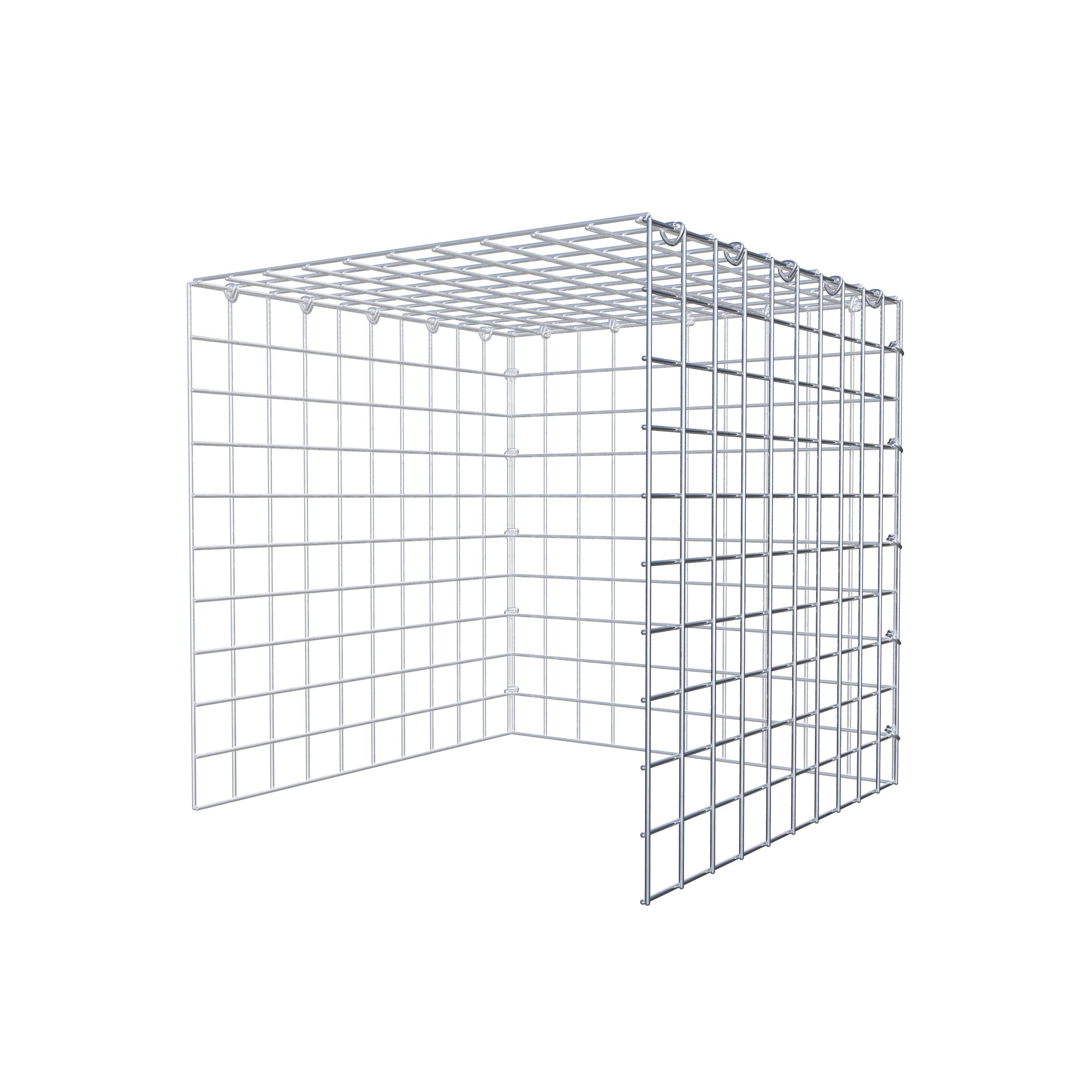 Monteret gabion type 4 50 cm x 50 cm x 50 cm (L x H x D), maskestørrelse 5 cm x 5 cm, C-ring