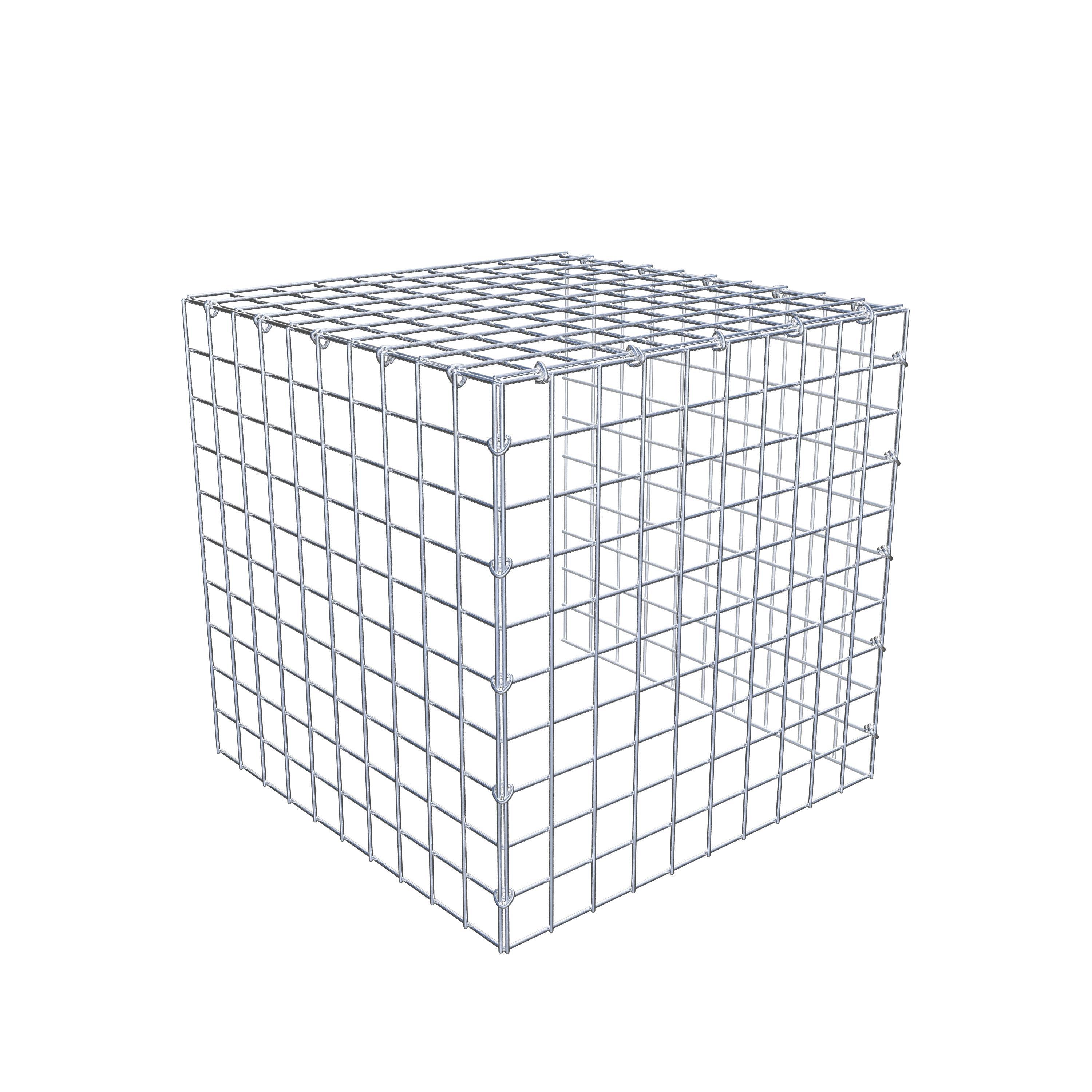 Monteret gabion type 4 50 cm x 50 cm x 50 cm (L x H x D), maskestørrelse 5 cm x 5 cm, C-ring