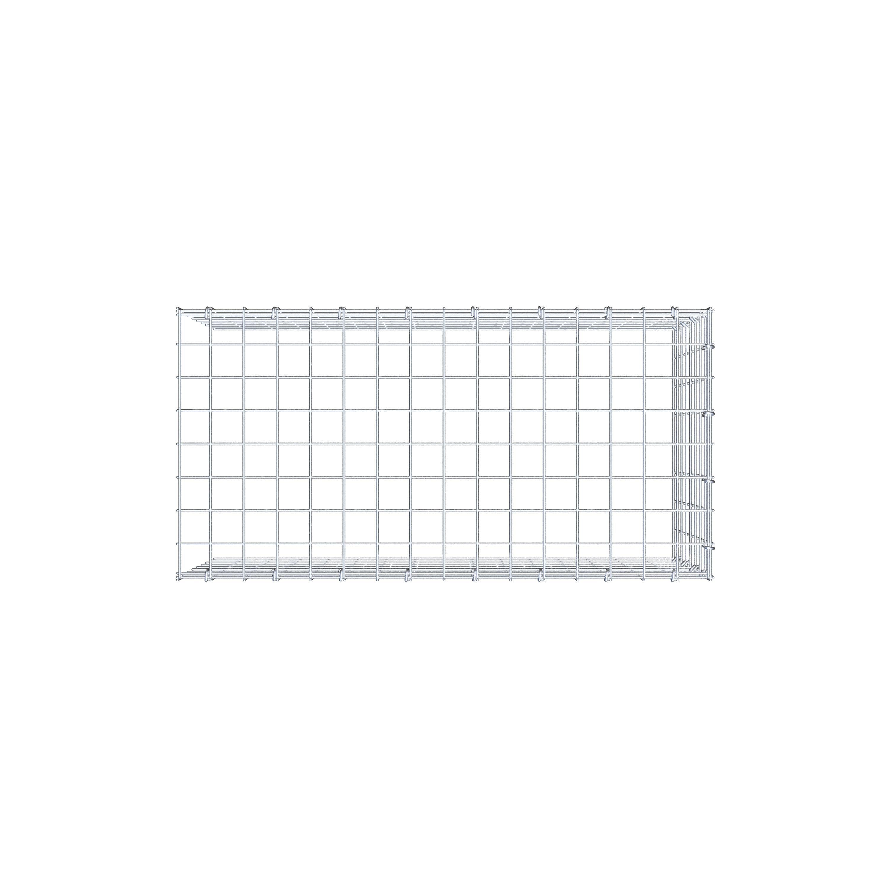 Anbaugabione Typ 4 80 cm x 40 cm x 40 cm (L x H x T), Maschenweite 5 cm x 5 cm, C-Ring