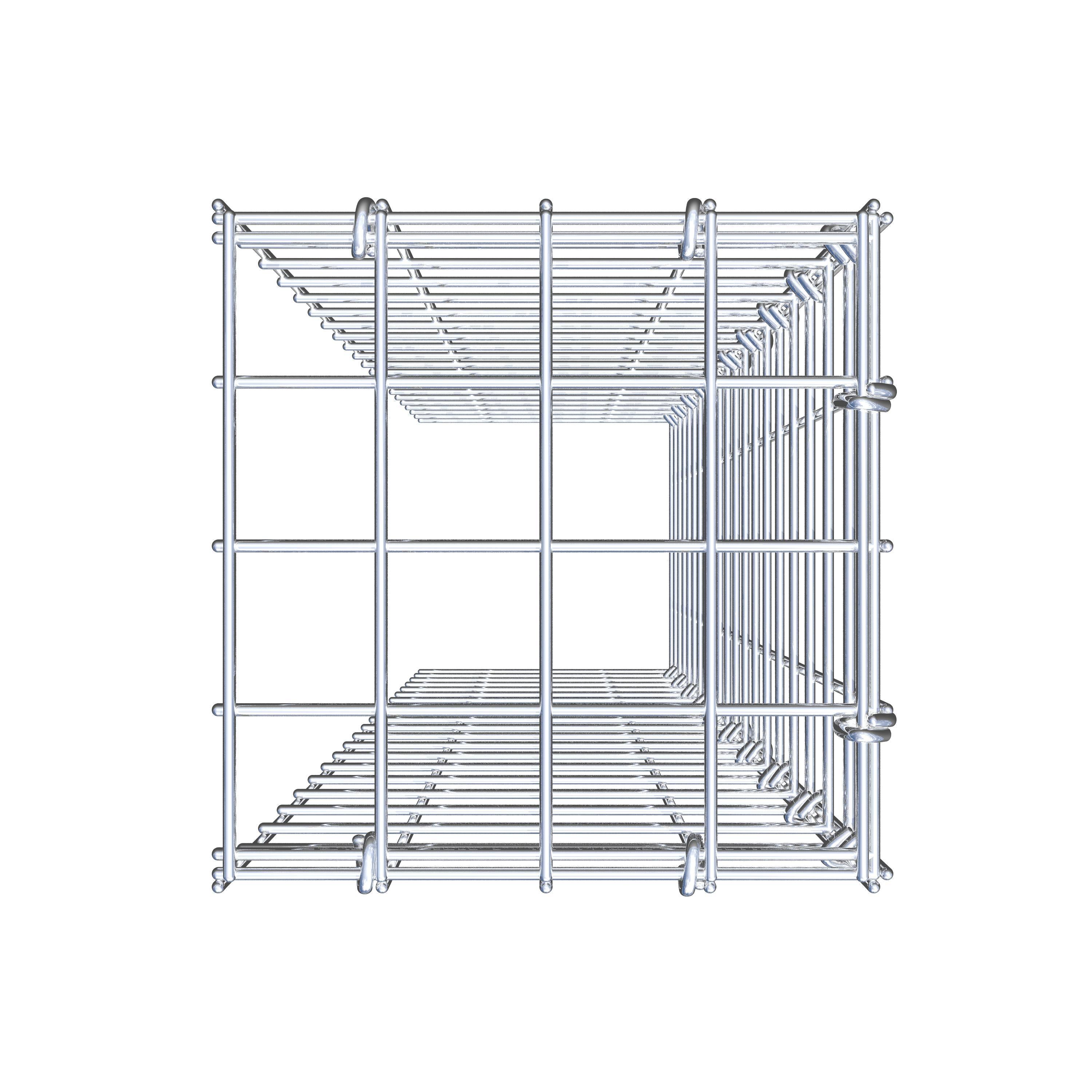 Mounted gabion type 4 100 cm x 20 cm x 20 cm (L x H x D), mesh size 5 cm x 5 cm, C-ring